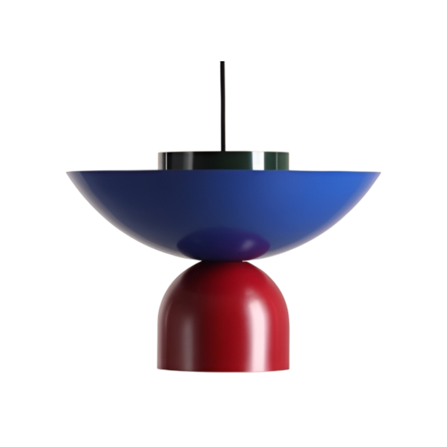 Lampa wisząca ILIA niebieski z czerwonym