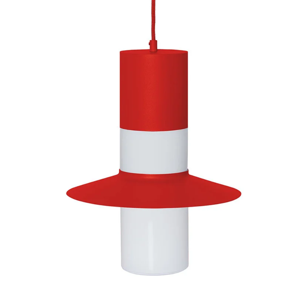 Lampa wisząca CAPONIO czerwono-pomarańczowy