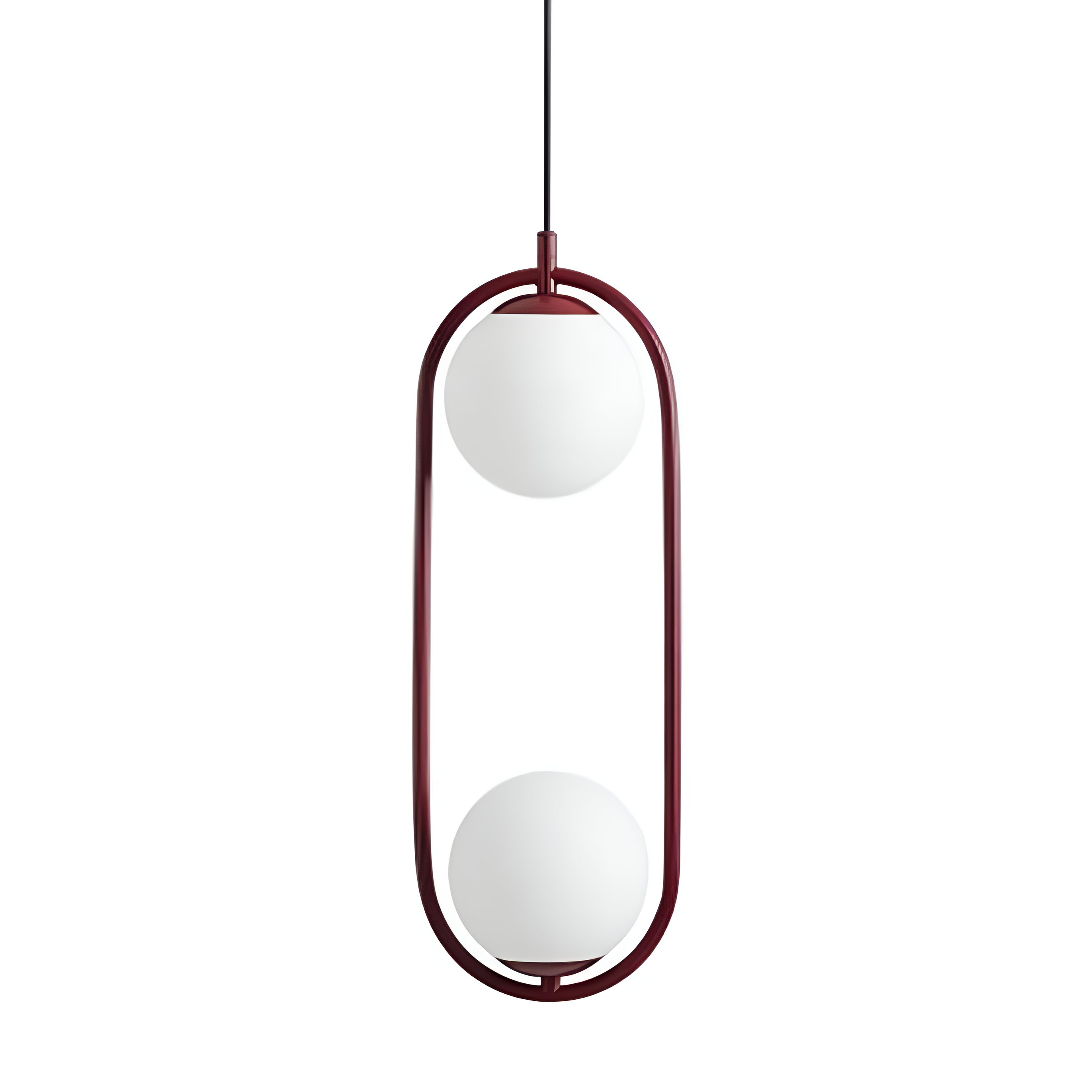 Lampa wisząca RIVA DUO bordowy