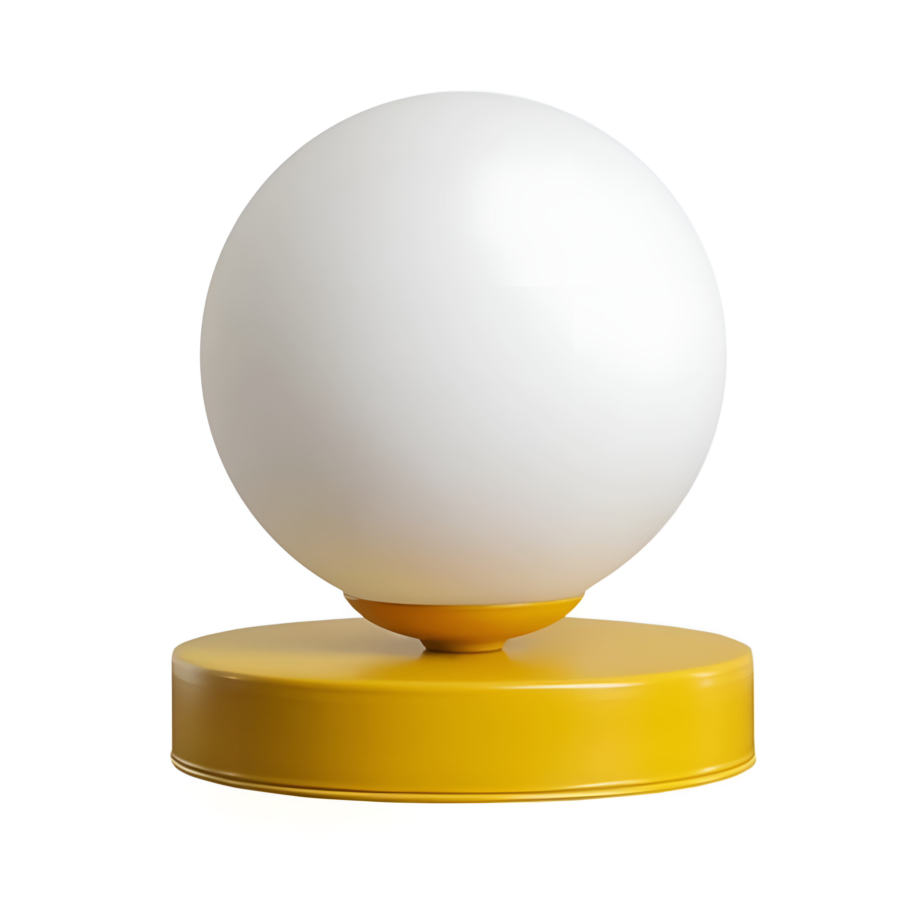 Lampa stołowa BALL musztardowy