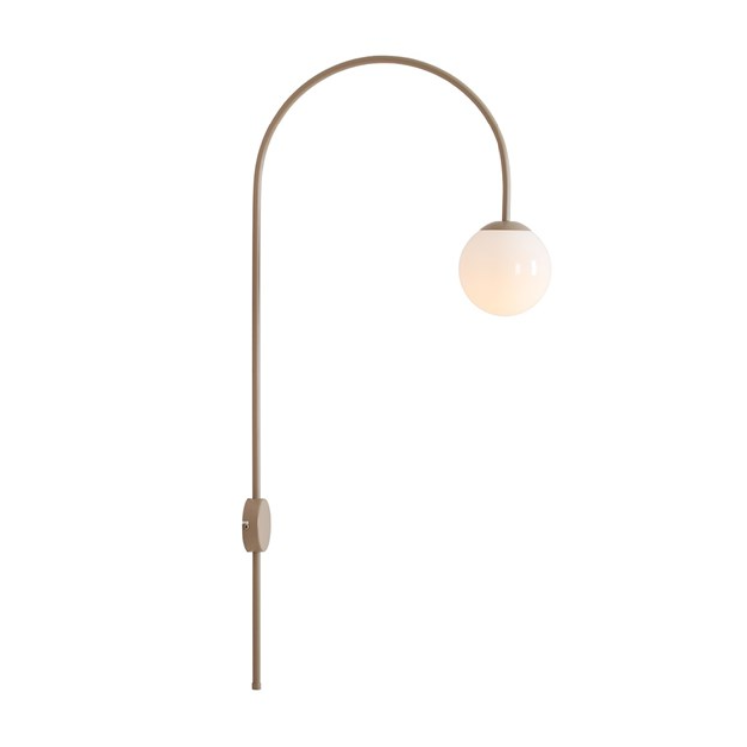 Wandleuchte mit Arm UNA beige