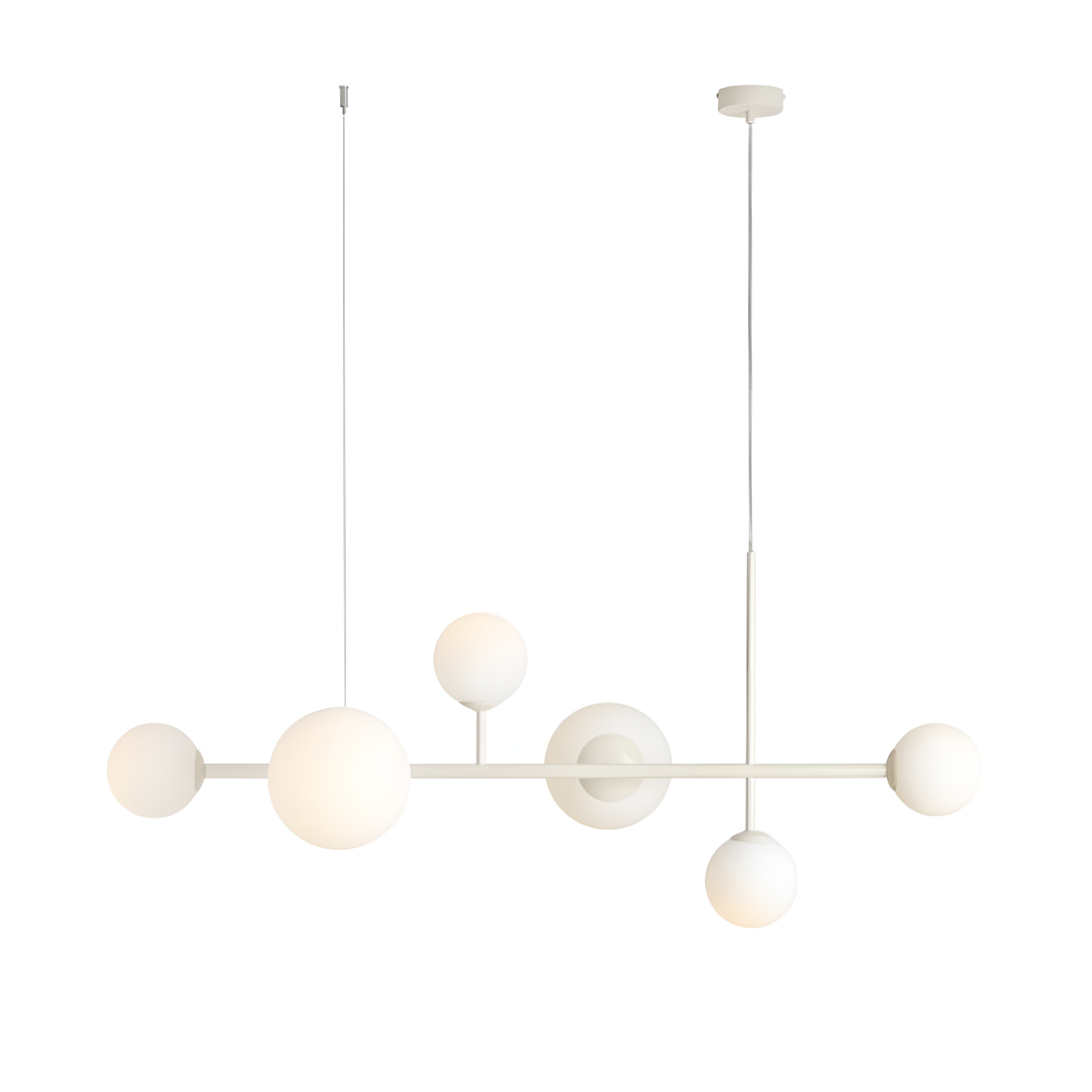 Lampa wisząca DIONE HEXA kremowy