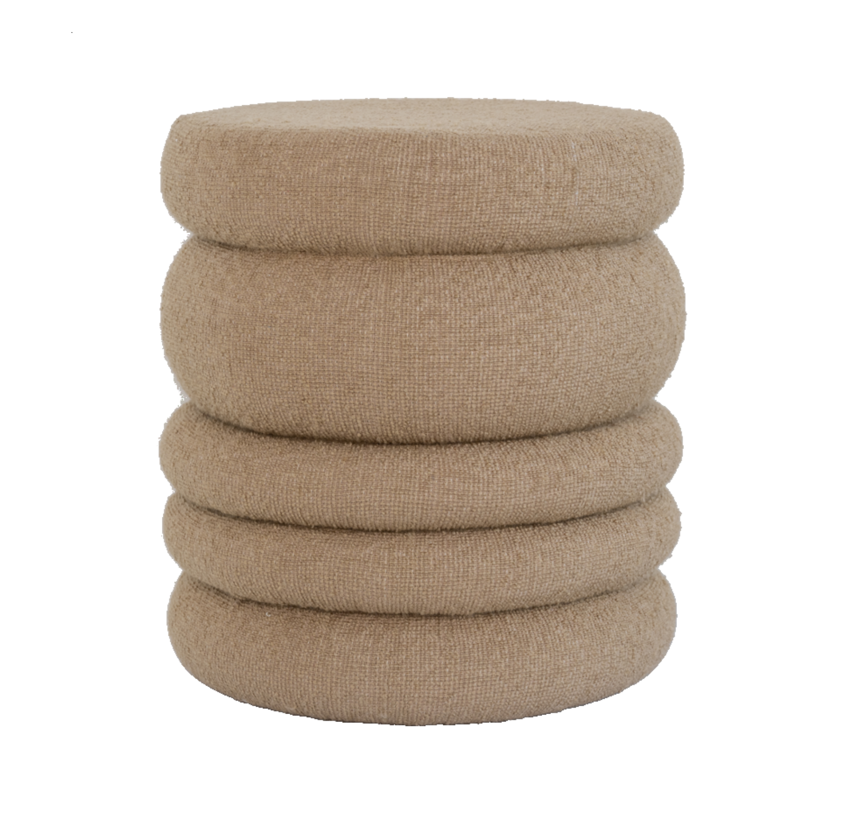 Beige cinco pouf