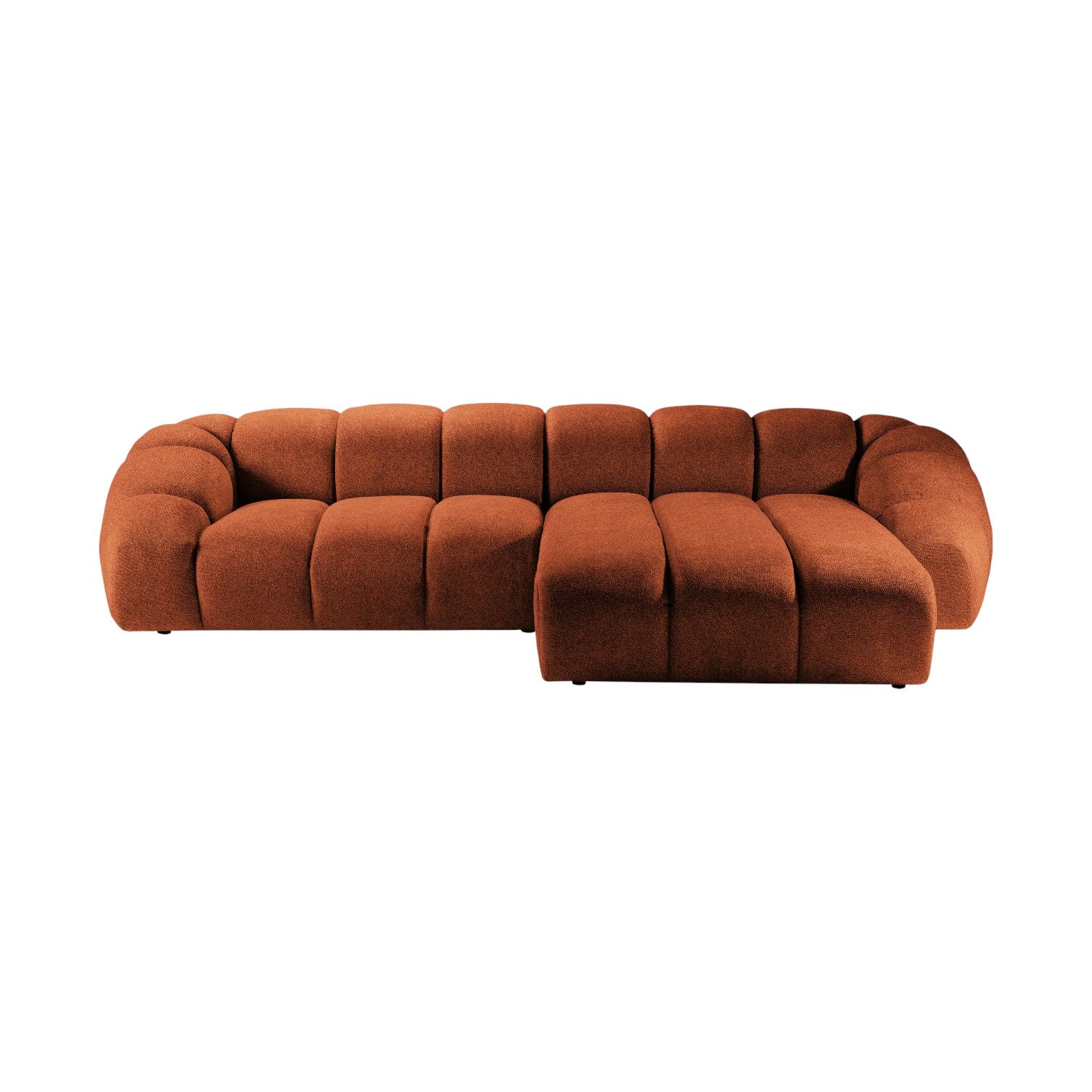 Narożnik 4-osobowy prawostronny DIANA terracotta szenil