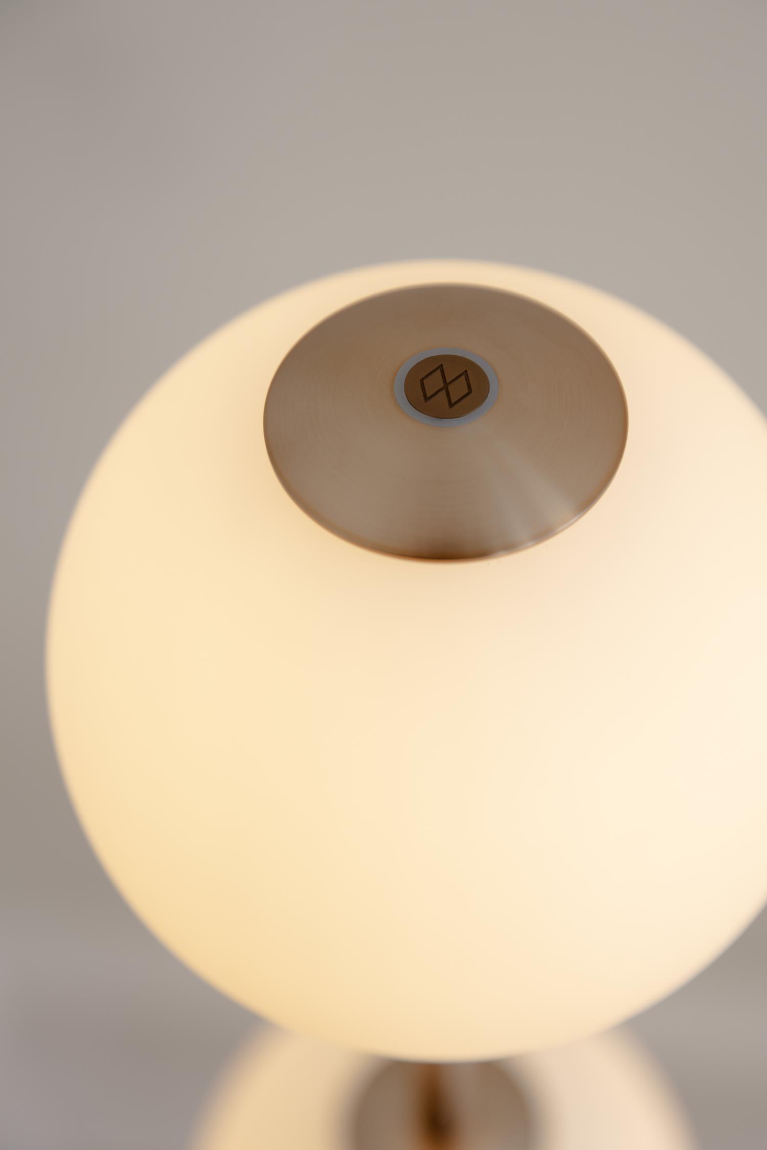 AUDREY floor lamp white with gold accent