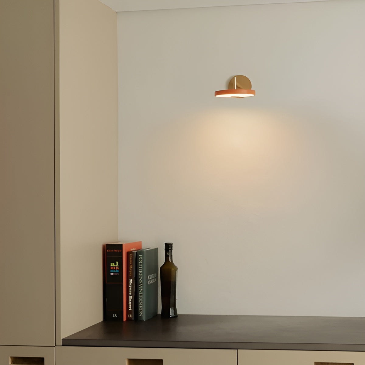 Lampa ścienna z wysięgnikiem regulowana ASTERIA WALL pomarańczowy