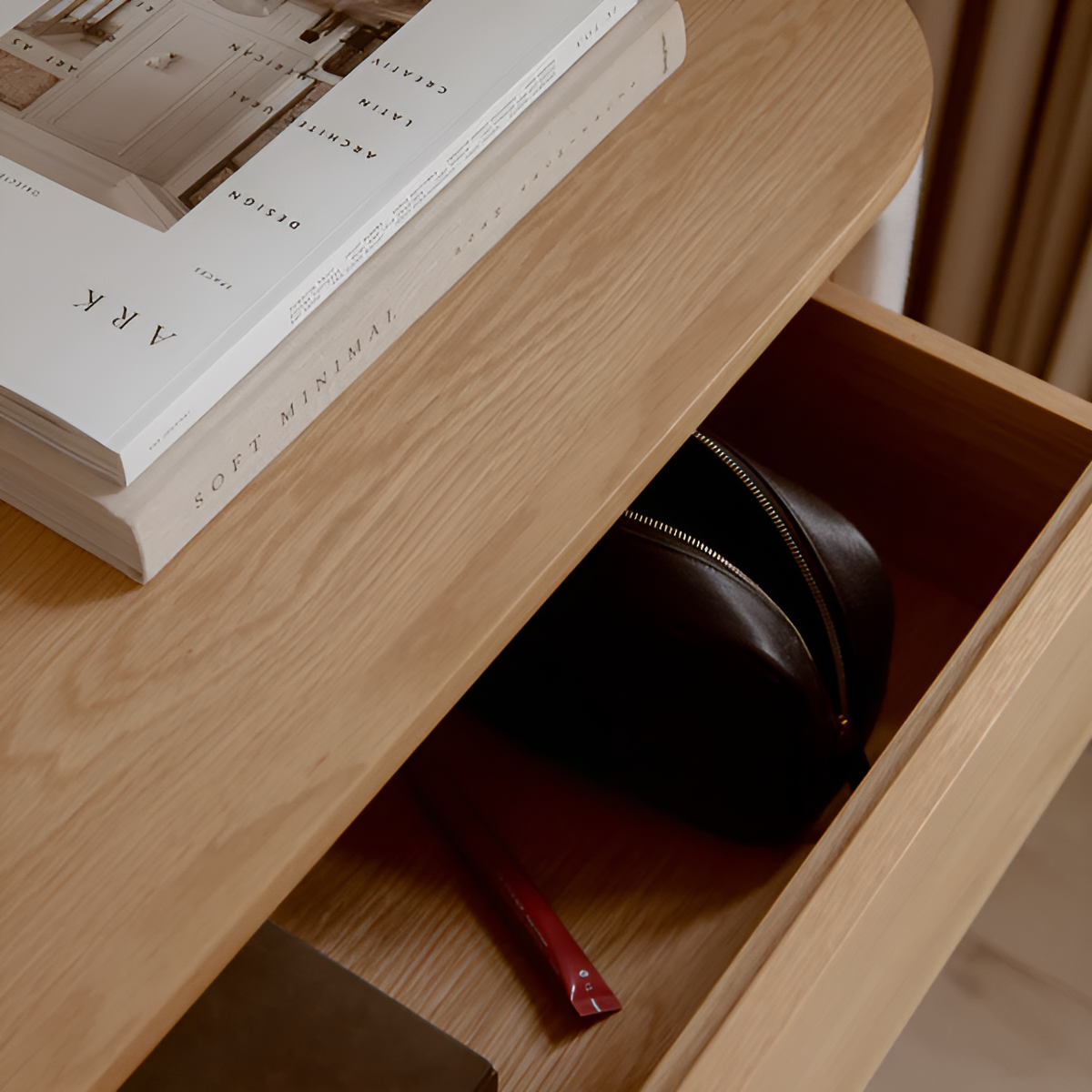 TREASURES cabinet dark gray with oak base