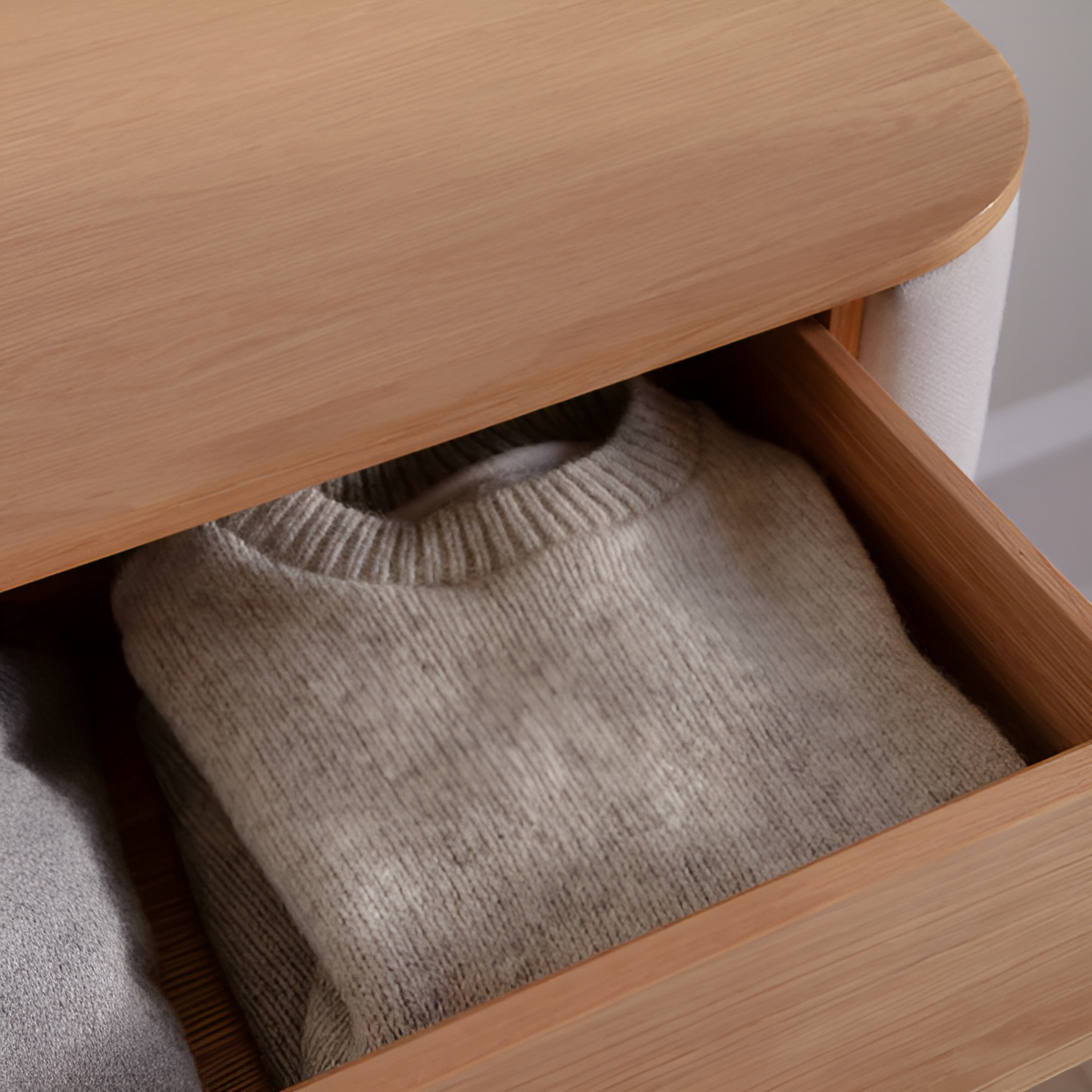 TREASURES cabinet dark gray with oak base
