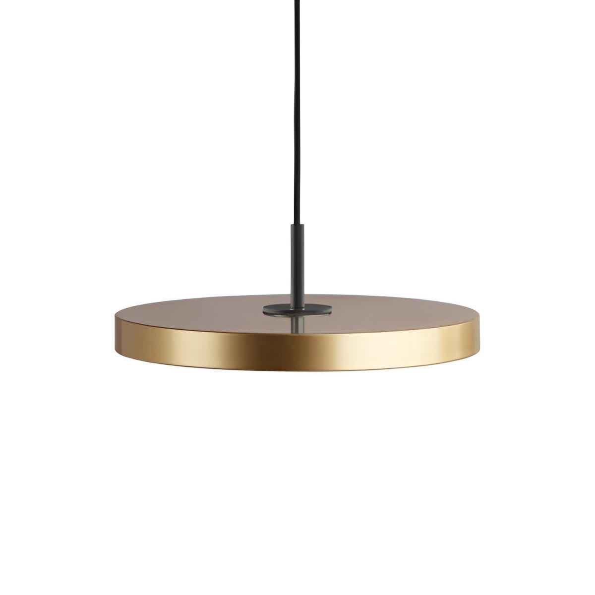 ASTERIA PLUS pendant lamp in gold with black insert