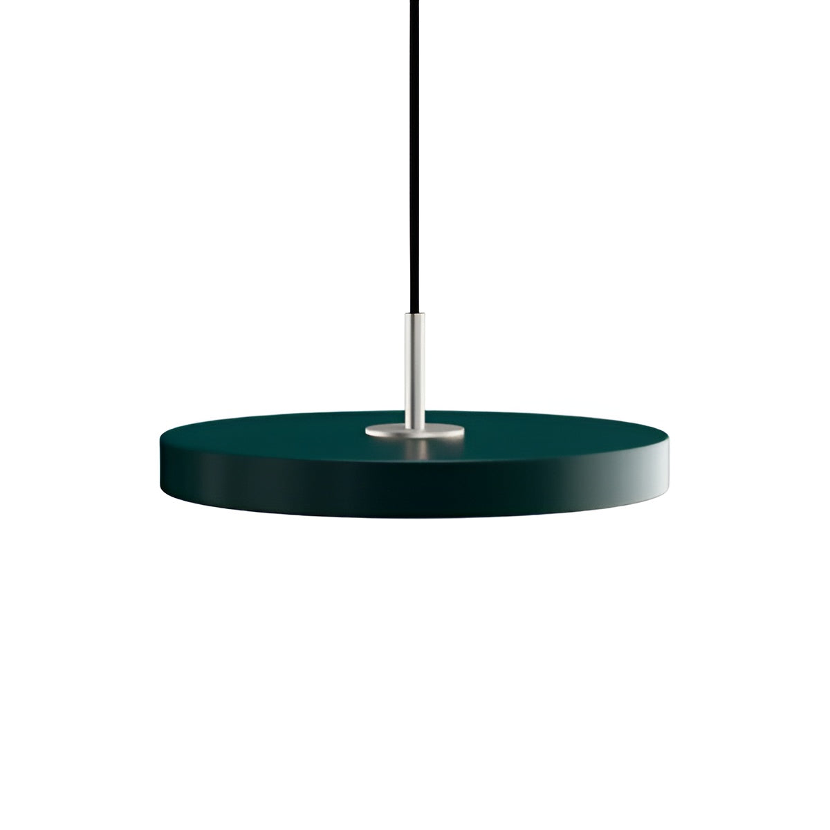 Lampa wisząca ASTERIA PLUS ciemnozielony ze srebrną wstawką