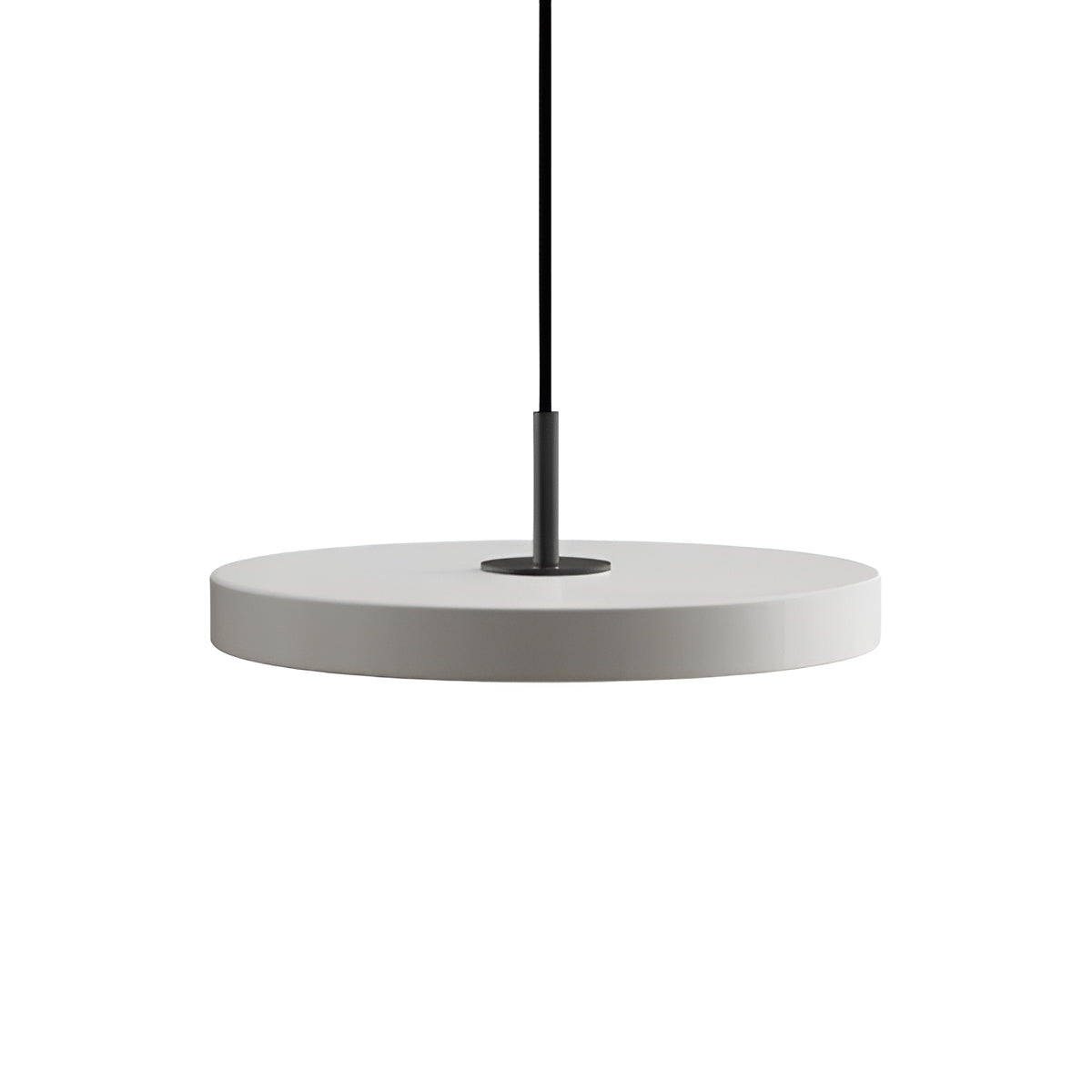 Lampa wisząca ASTERIA PLUS jasnoszary z czarną wstawką