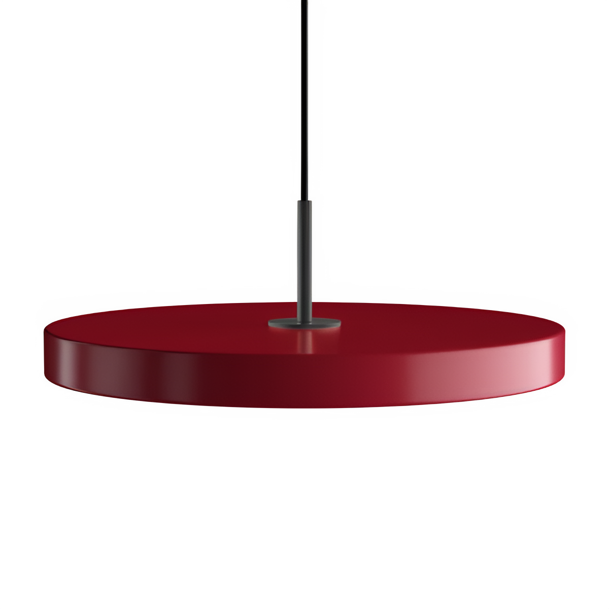 Lampa wisząca ASTERIA PLUS bordowy z czarną wstawką