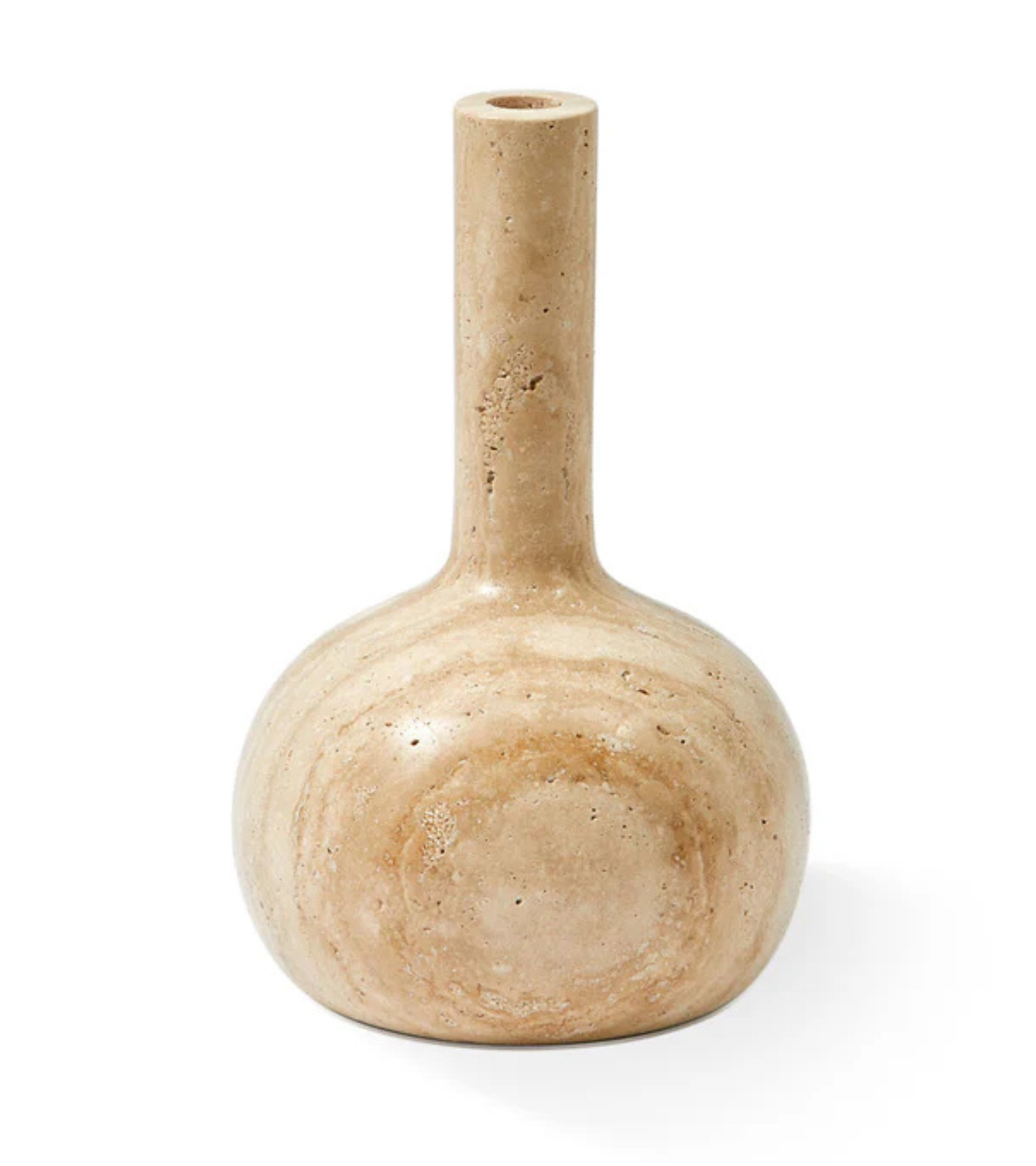 Świecznik HERITAGE BELL beżowy trawertyn