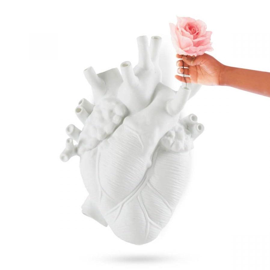 Wazon porcelanowy LOVE IN BLOOM biały Seletti Eye on Design