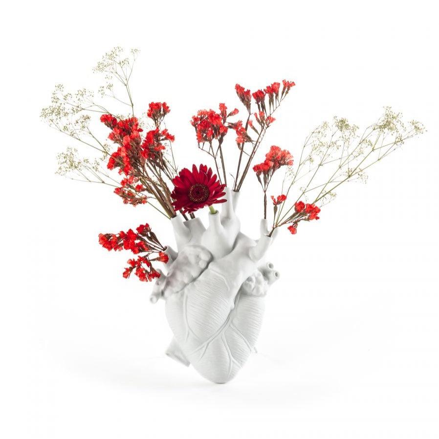Wazon porcelanowy LOVE IN BLOOM biały Seletti Eye on Design