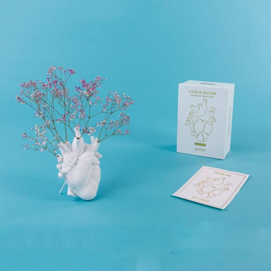 Wazon porcelanowy LOVE IN BLOOM biały Seletti Eye on Design