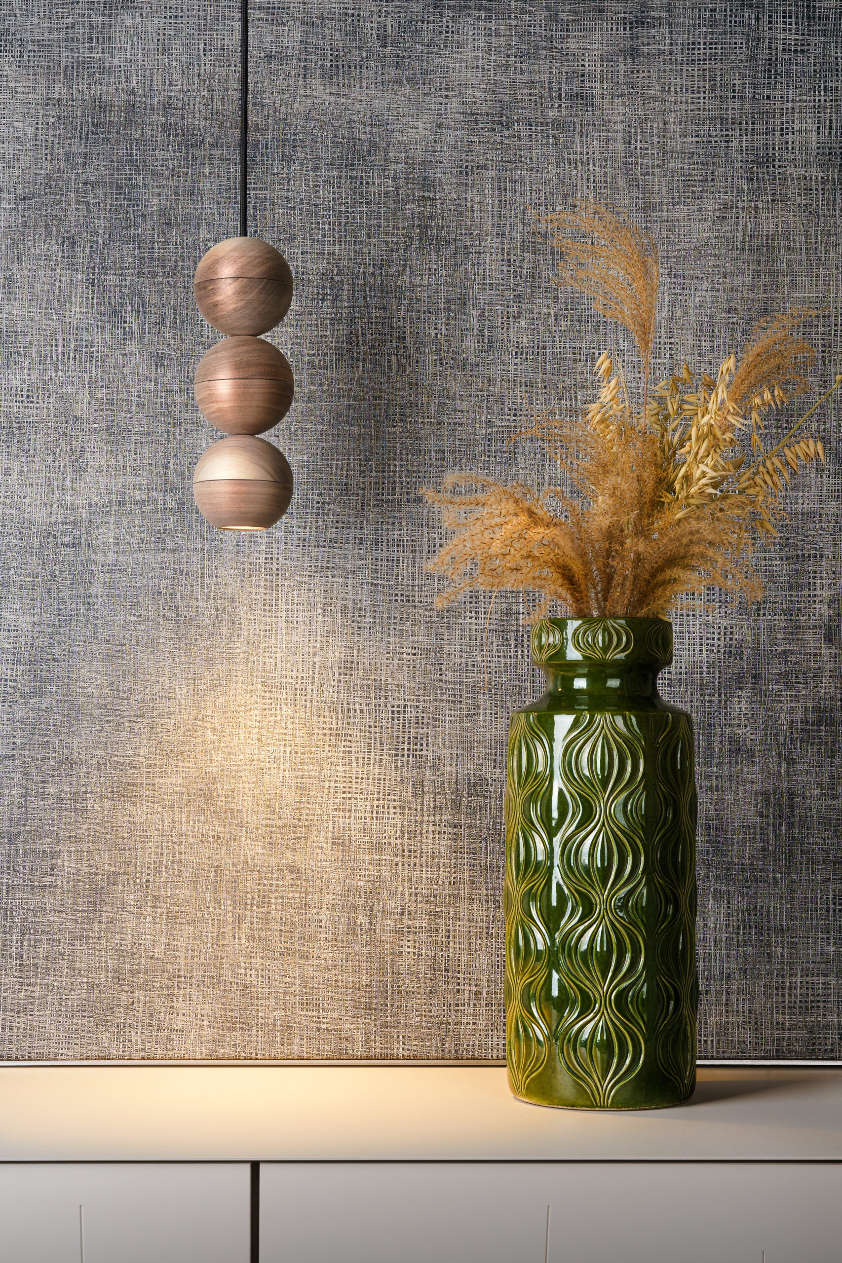 Lampa wisząca WOODOO lite drewno orzechowe