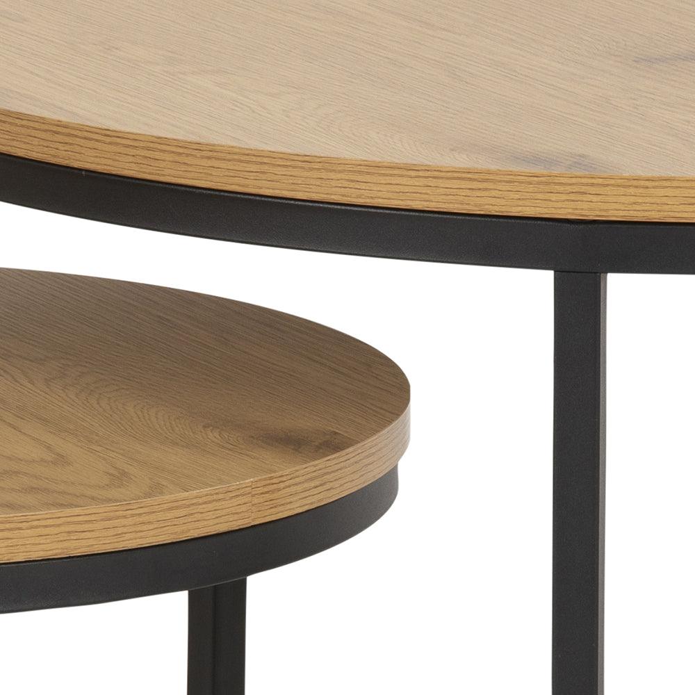 Zestaw dużych stolików kawowych SPIRO drewniany Home Essentials Eye on Design