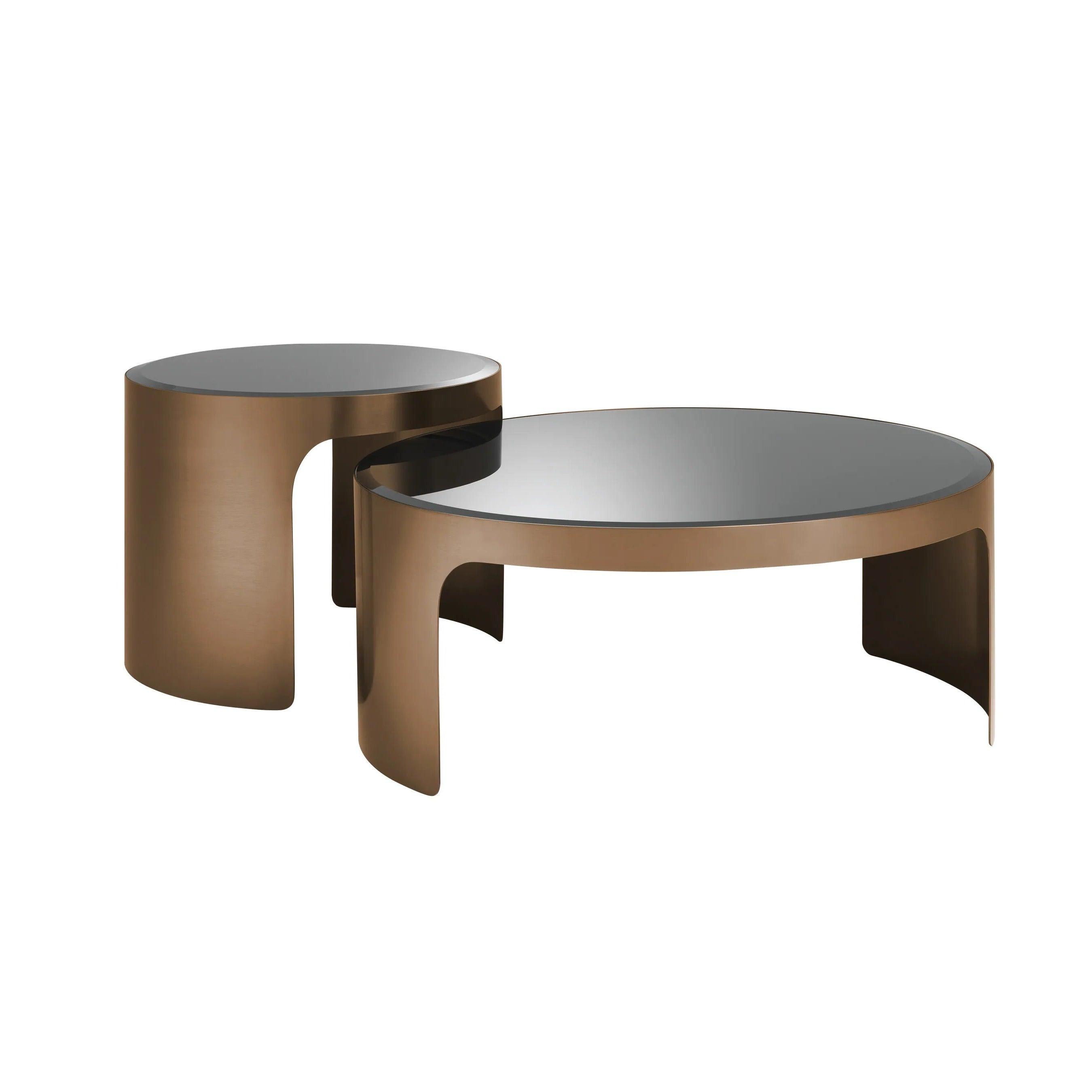 Zestaw stolików kawowych PIEMONTE miedziany Eichholtz Eye on Design