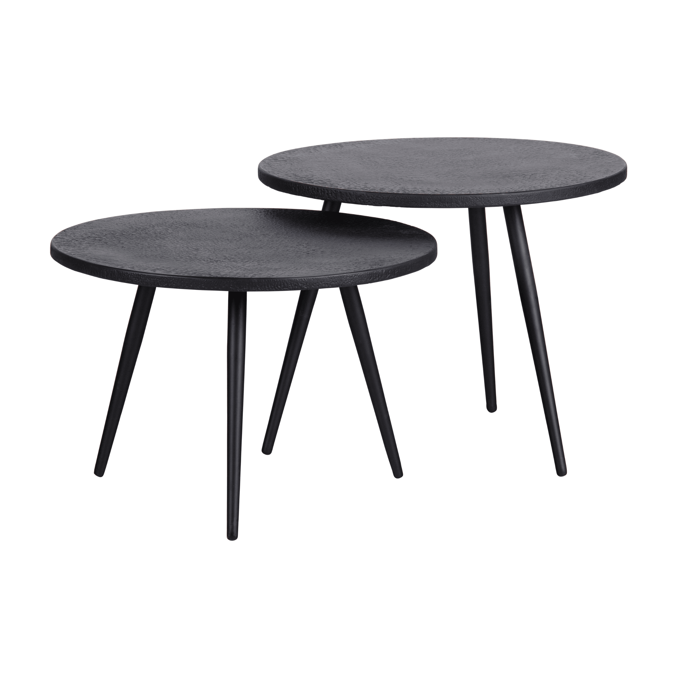 Zestaw stolików kawowych SUZE czarny Woood Eye on Design