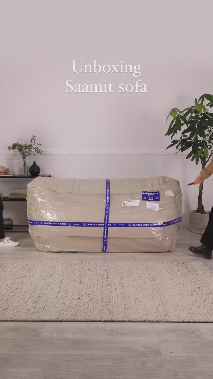 Sofa 2-osobowa SAAMIT boucle szary