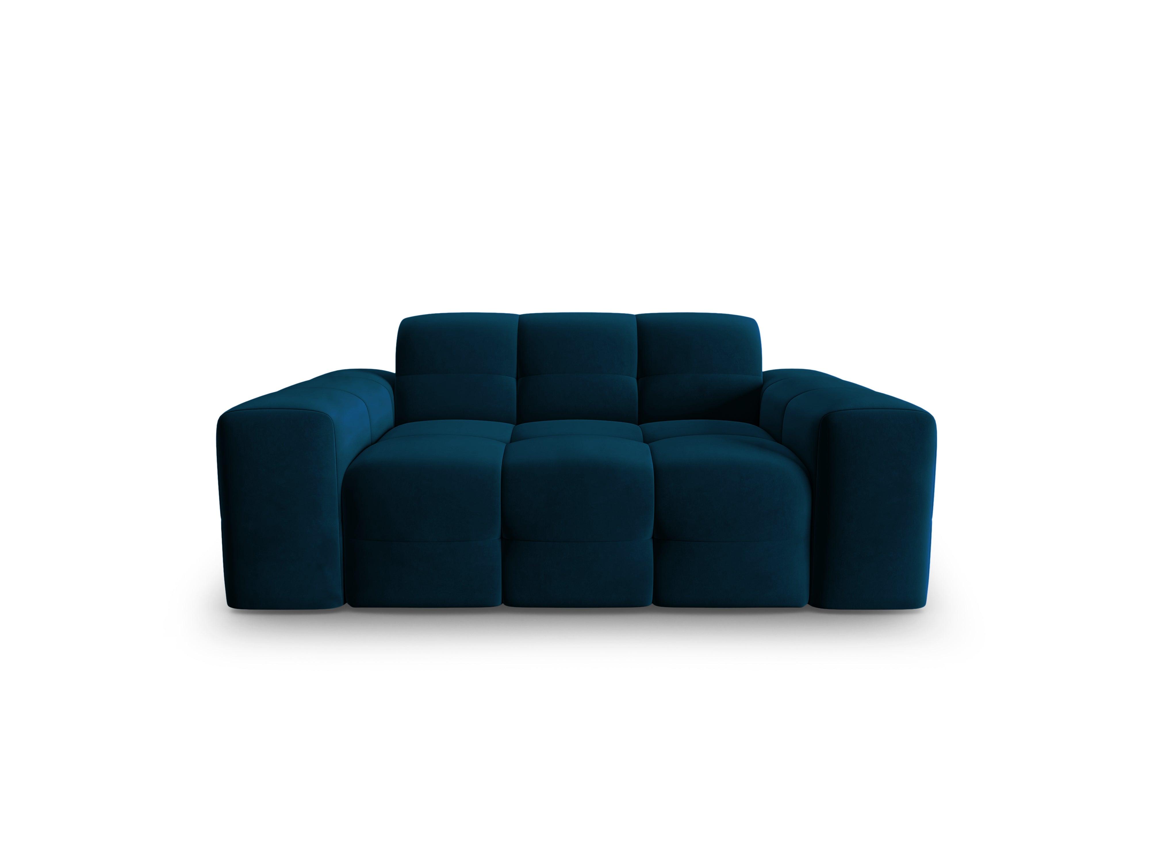 Sofa aksamitna 2-osobowa KENDAL granatowy Micadoni Eye on Design