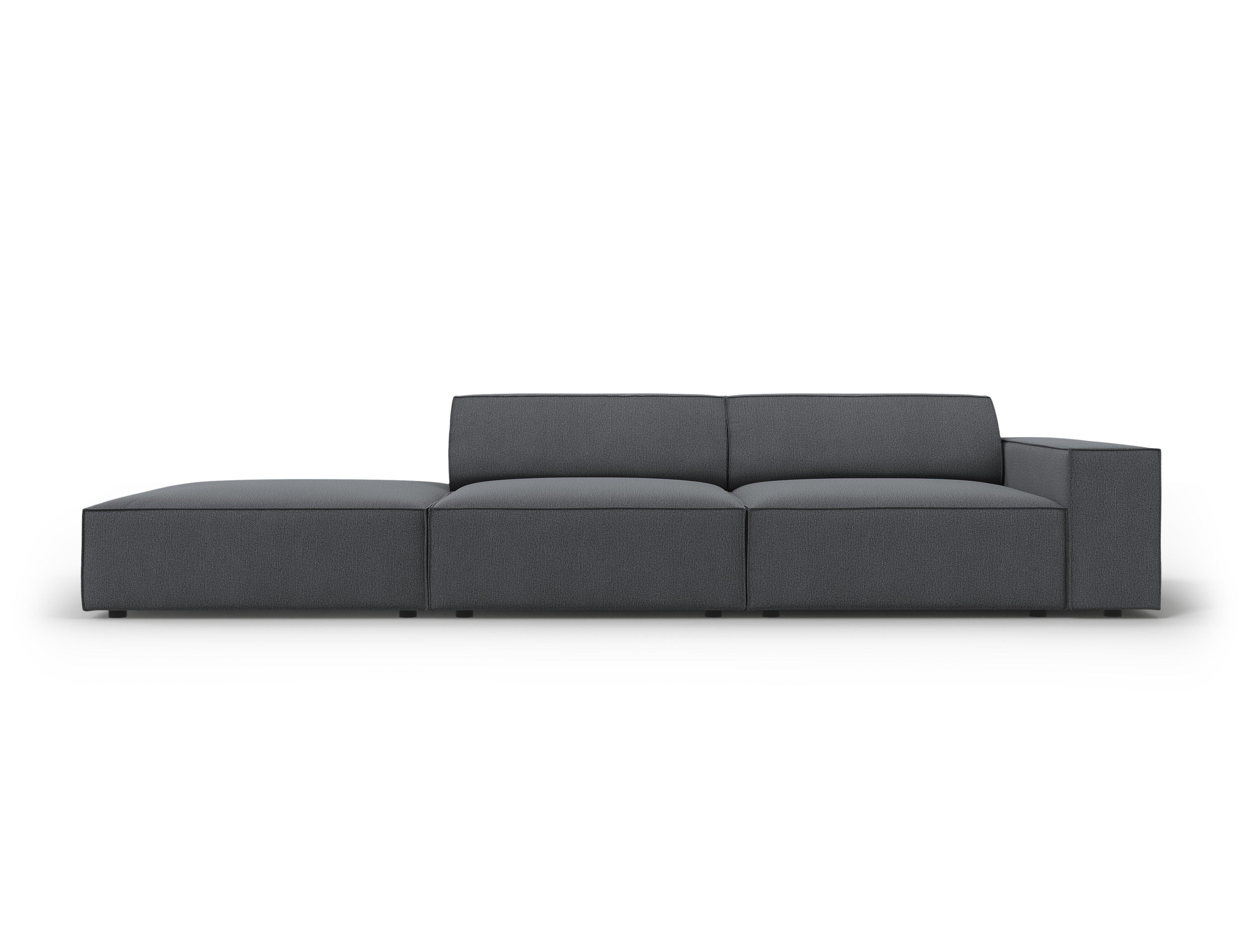 Sofa lewostronna 3-osobowa JODIE ciemnoszary Micadoni Eye on Design