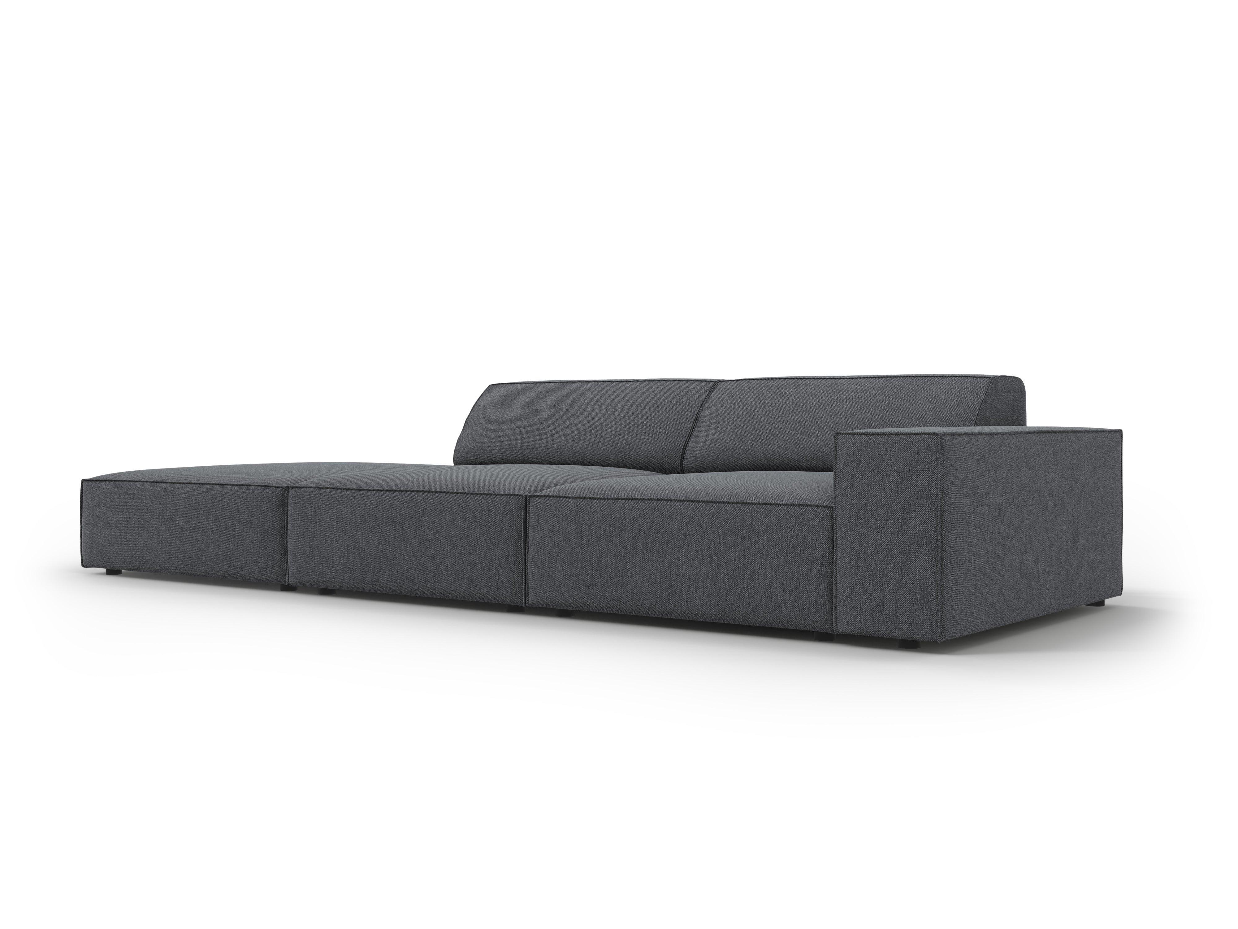 Sofa lewostronna 3-osobowa JODIE ciemnoszary Micadoni Eye on Design