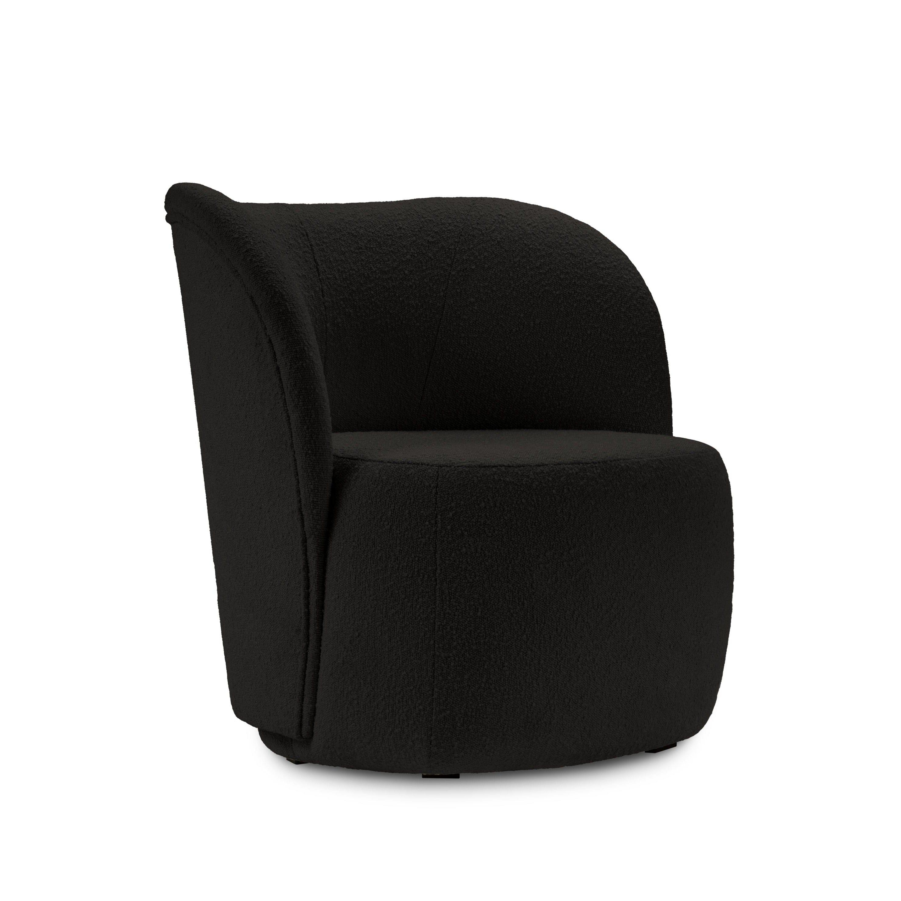 Fotel SAAMIT boucle czarny Micadoni Eye on Design
