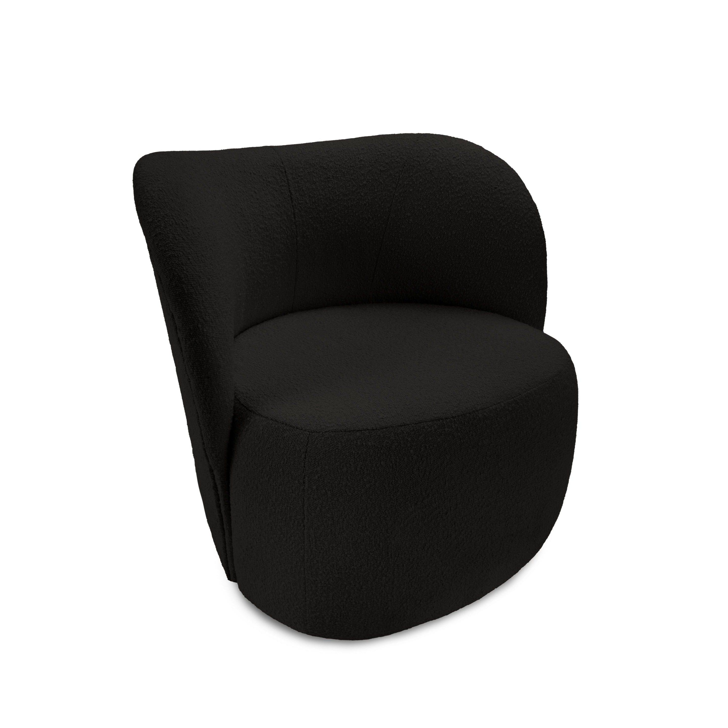 Fotel SAAMIT boucle czarny Micadoni Eye on Design