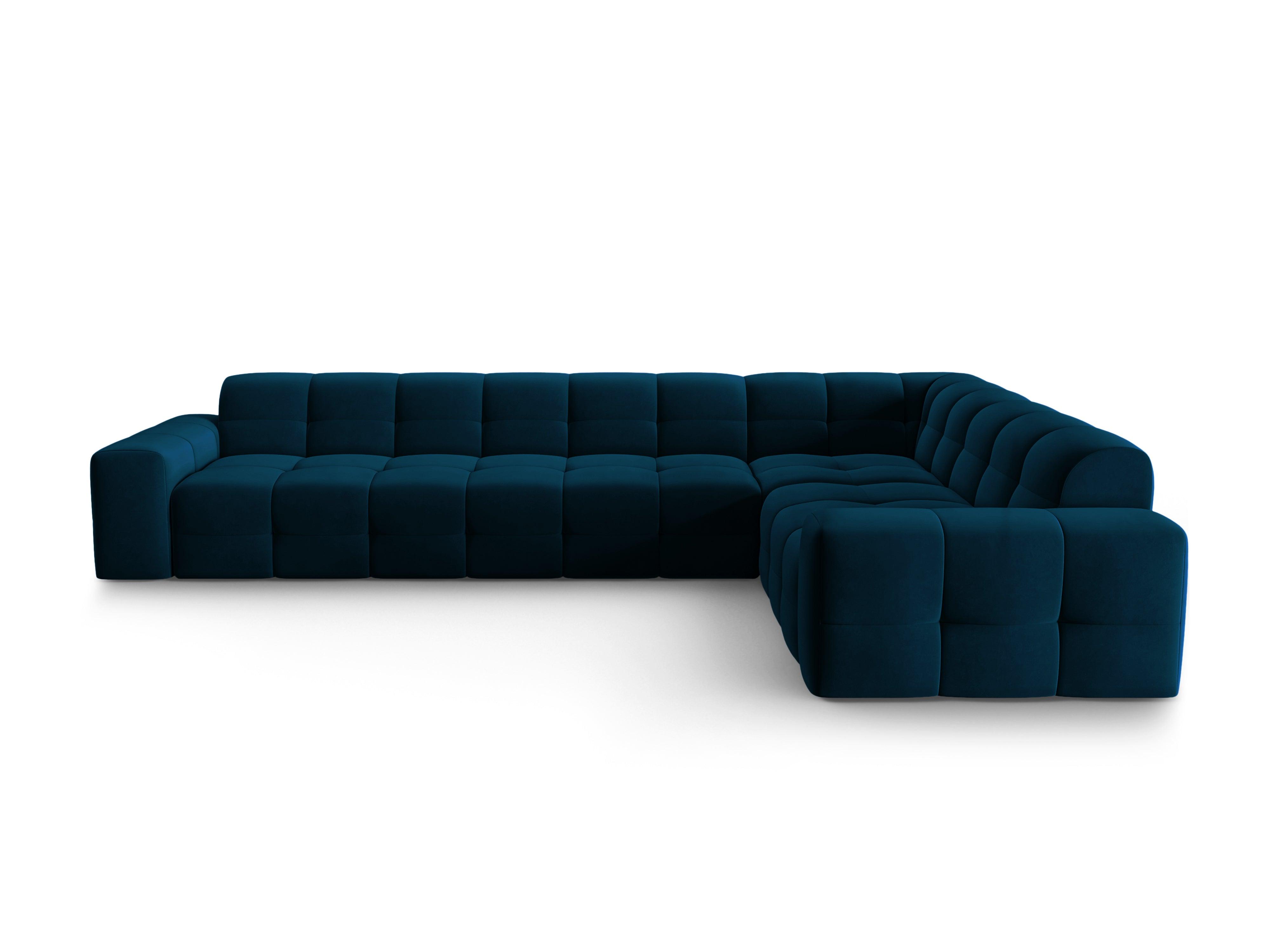 Narożnik prawostronny 6-osobowy KENDAL granatowy Micadoni Eye on Design