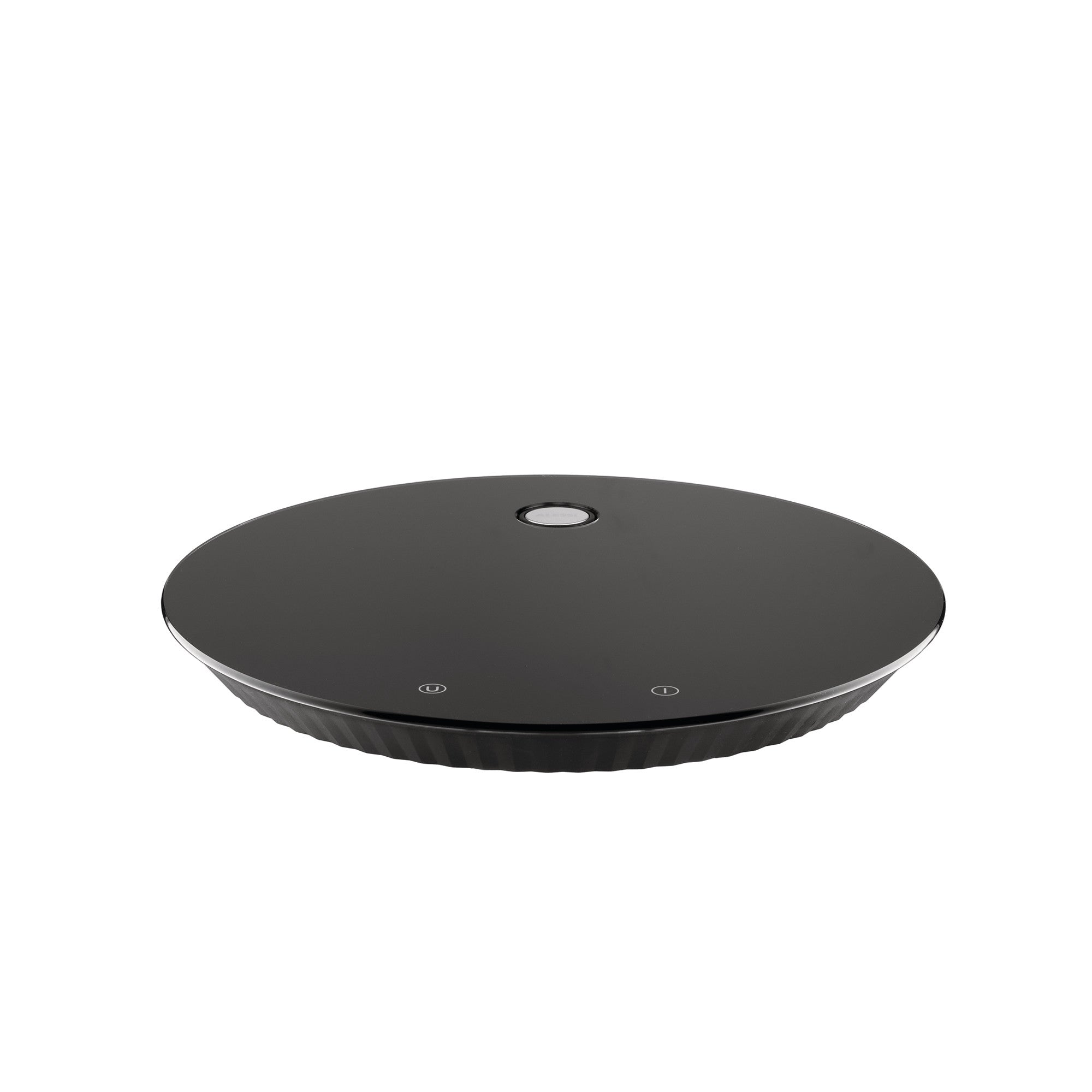 Black plissé kitchen scale