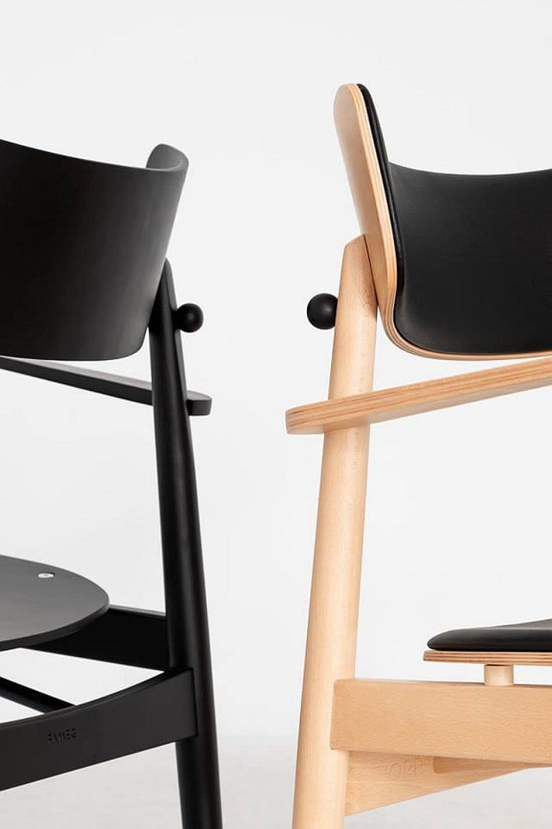 Chair with armrests NOPP B-1803/1 Solita beech wood