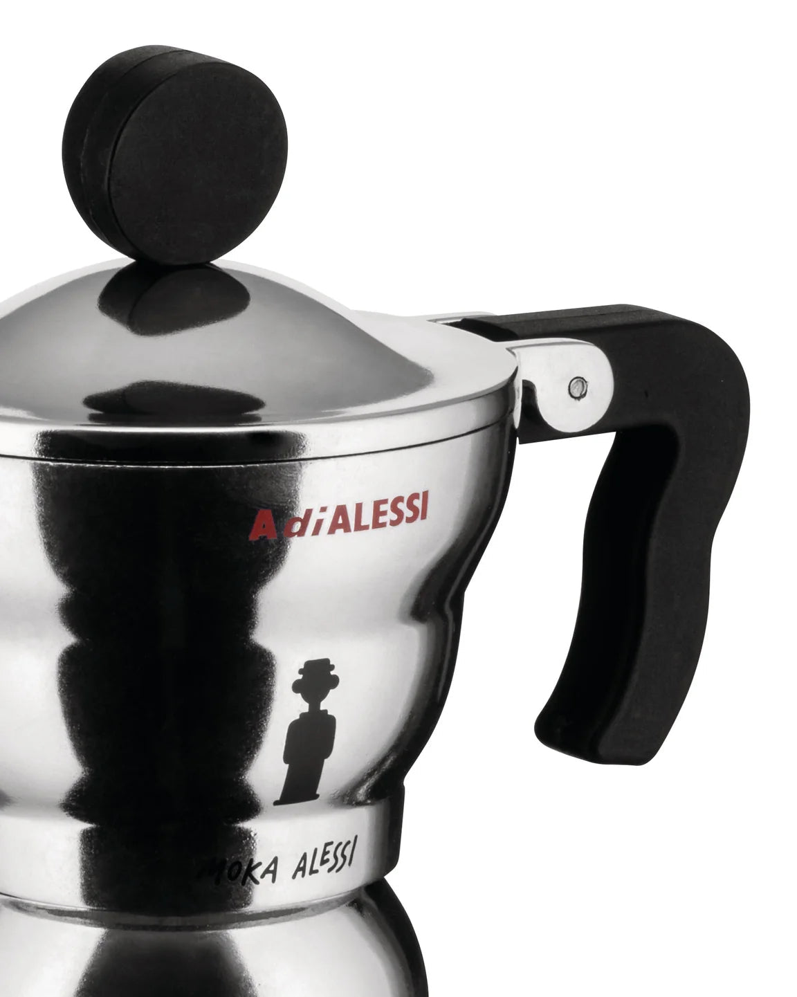 Alessi Silver Moka with black