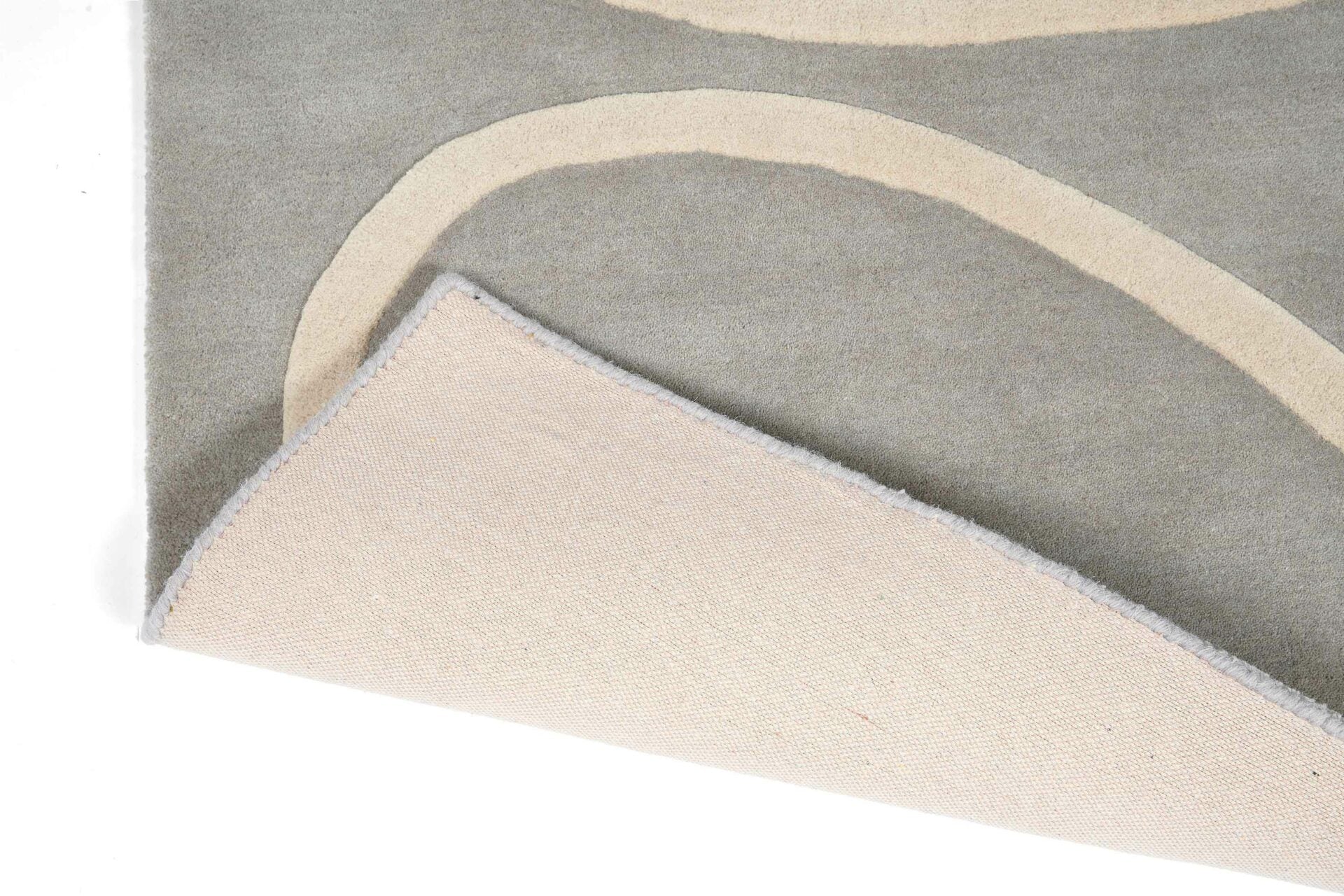 GIANT LINEAR STEM gray carpet with beige [Amelia]