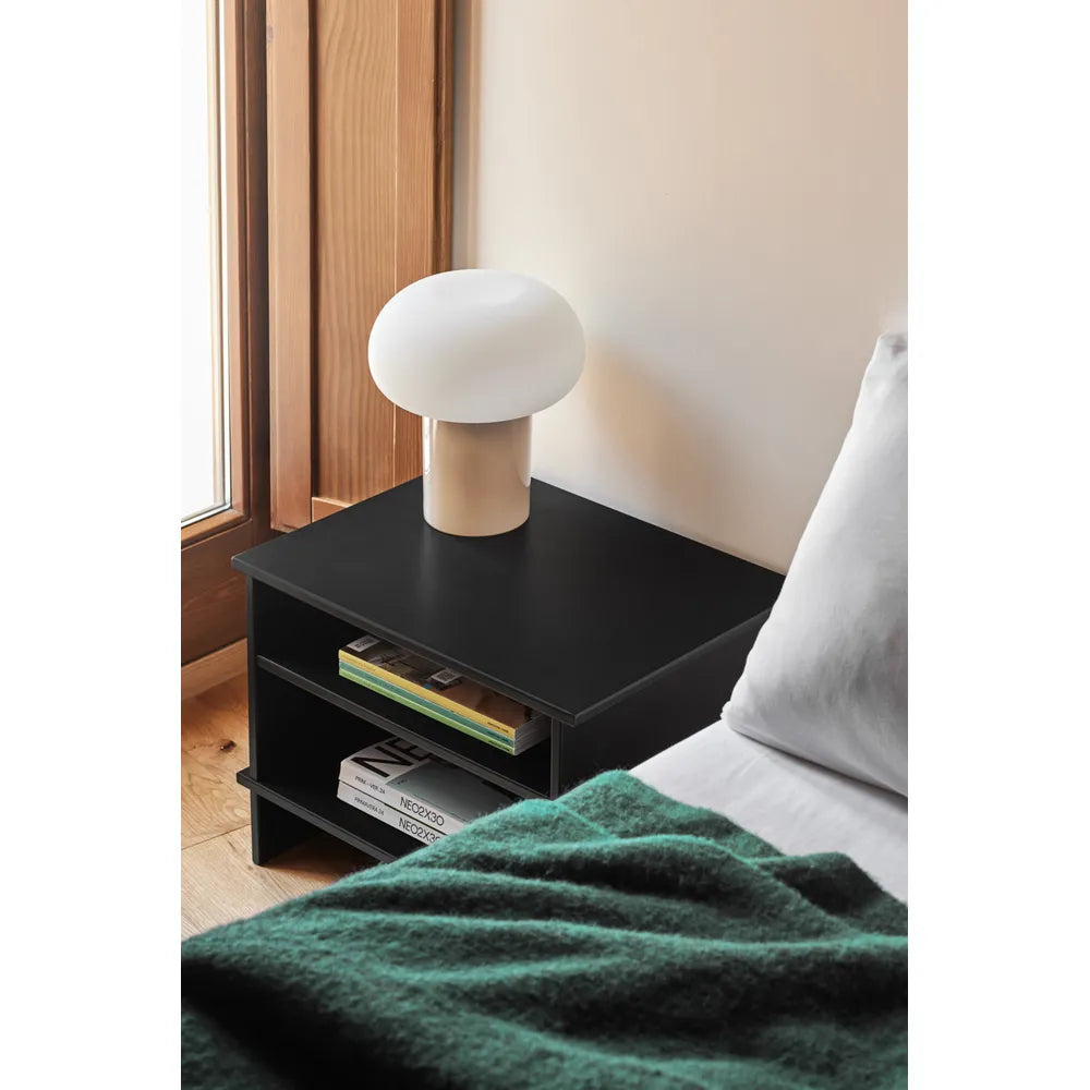 Inari black bedside table