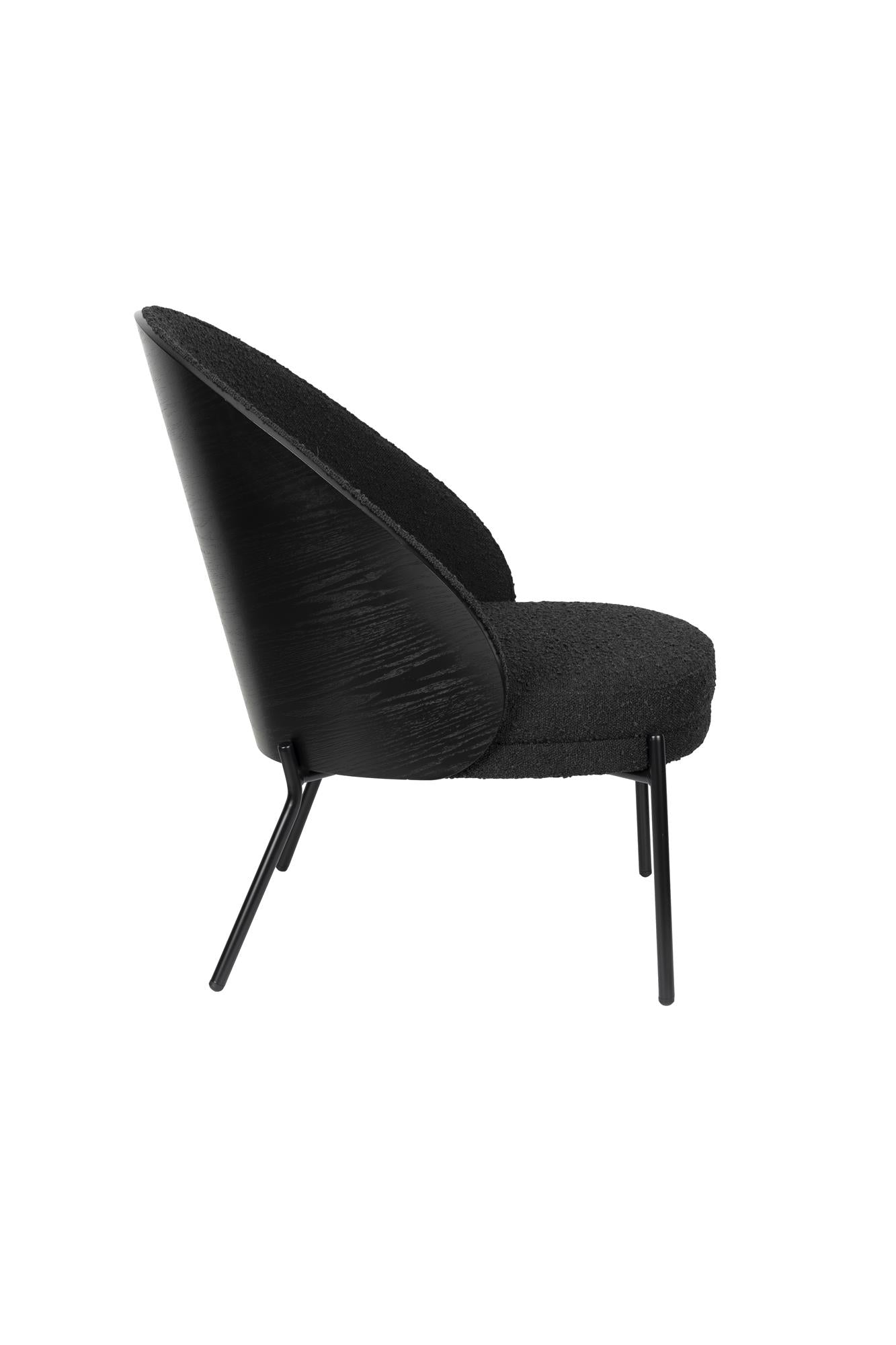 Rodin black armchair