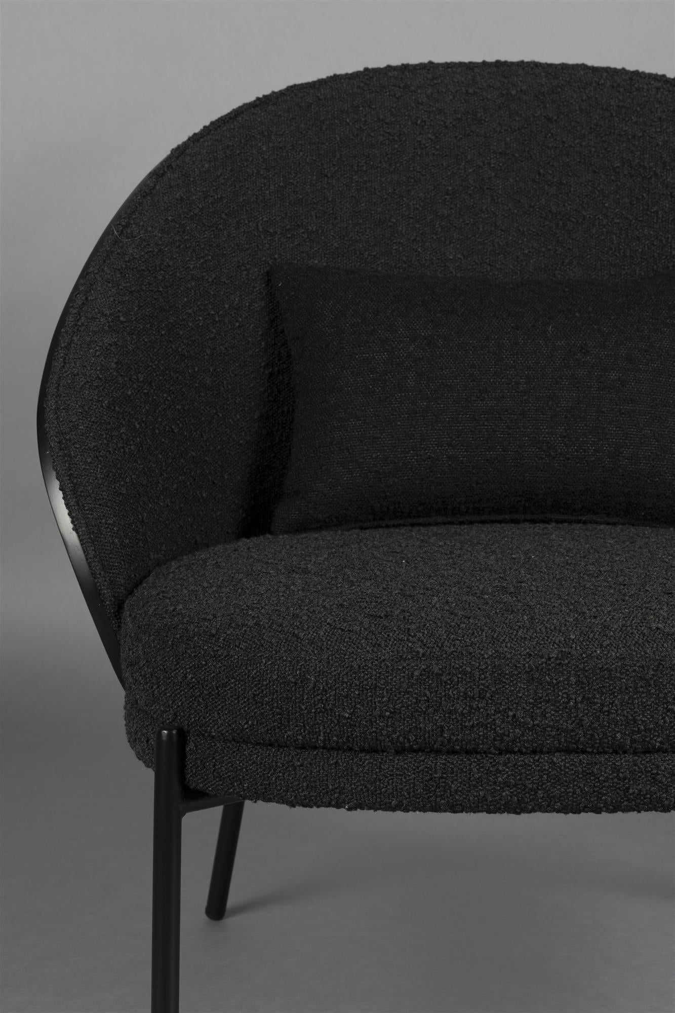 Rodin black armchair