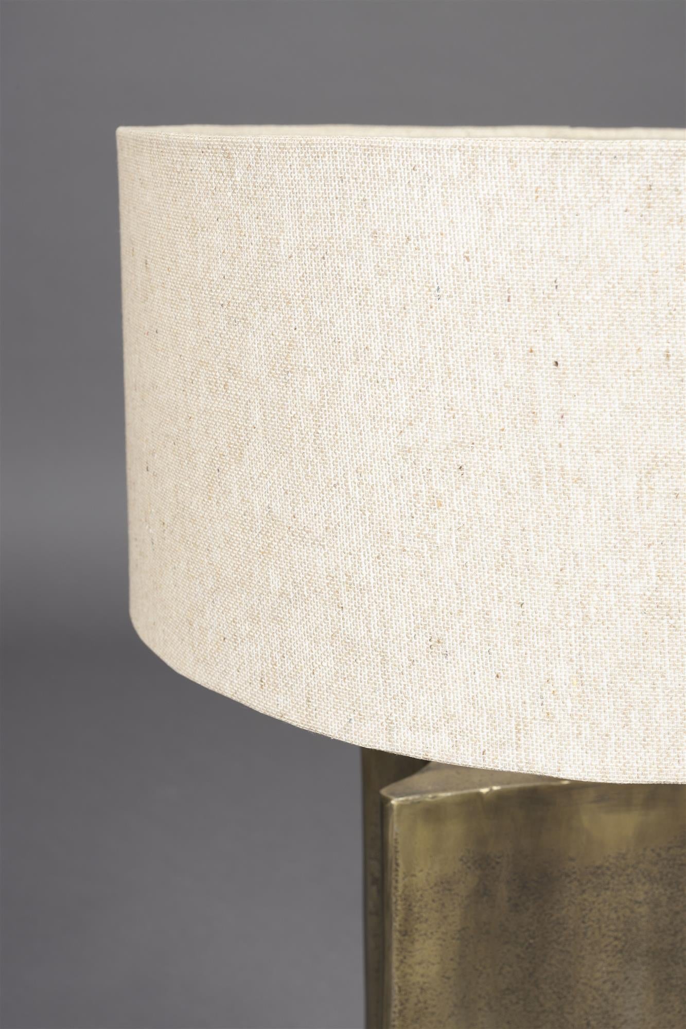 Rico beige table lamp with ancient gold