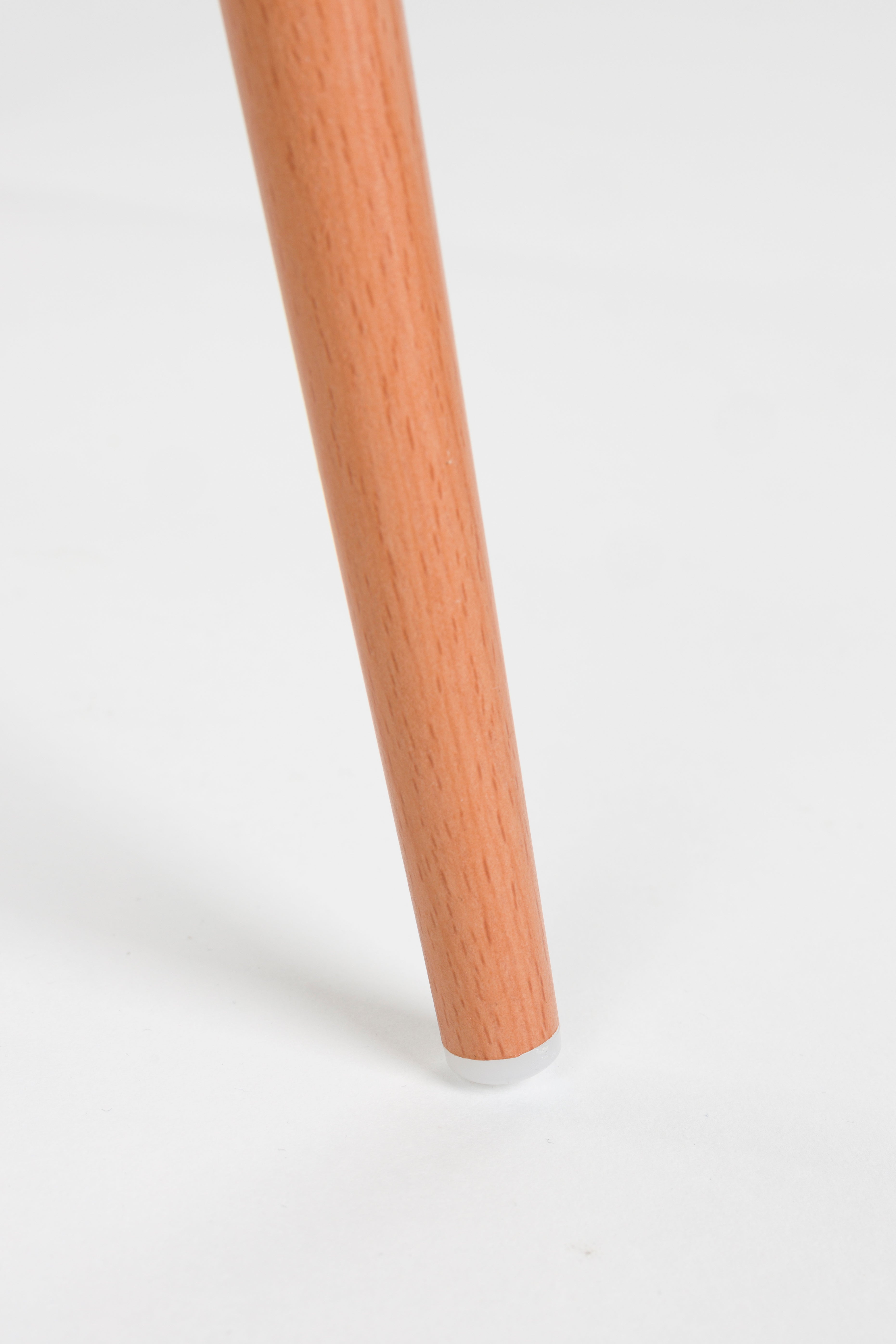 Stuhl LEON beige mit Holzgestell
