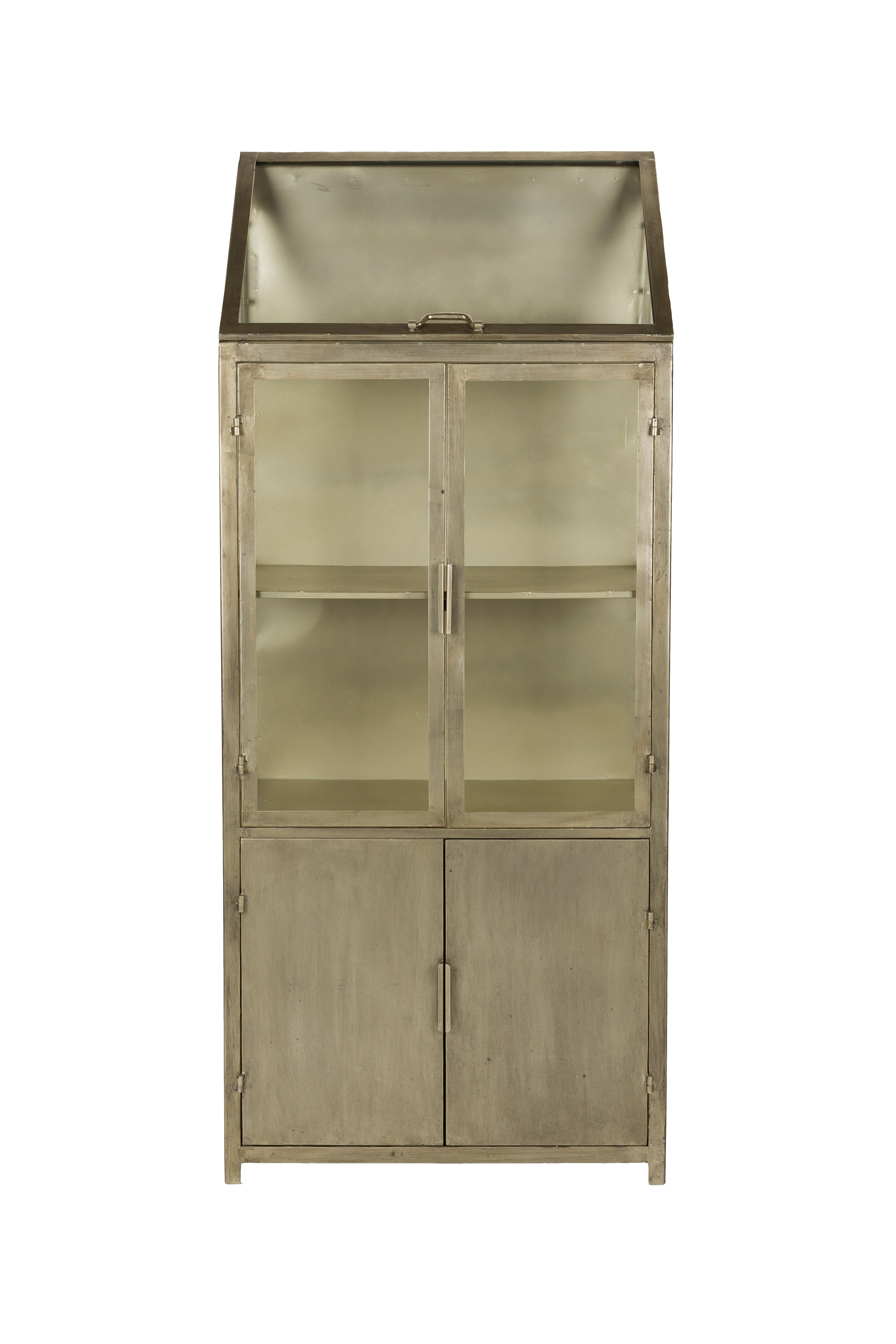 Industrielle Vitrine MONVISO antikgold