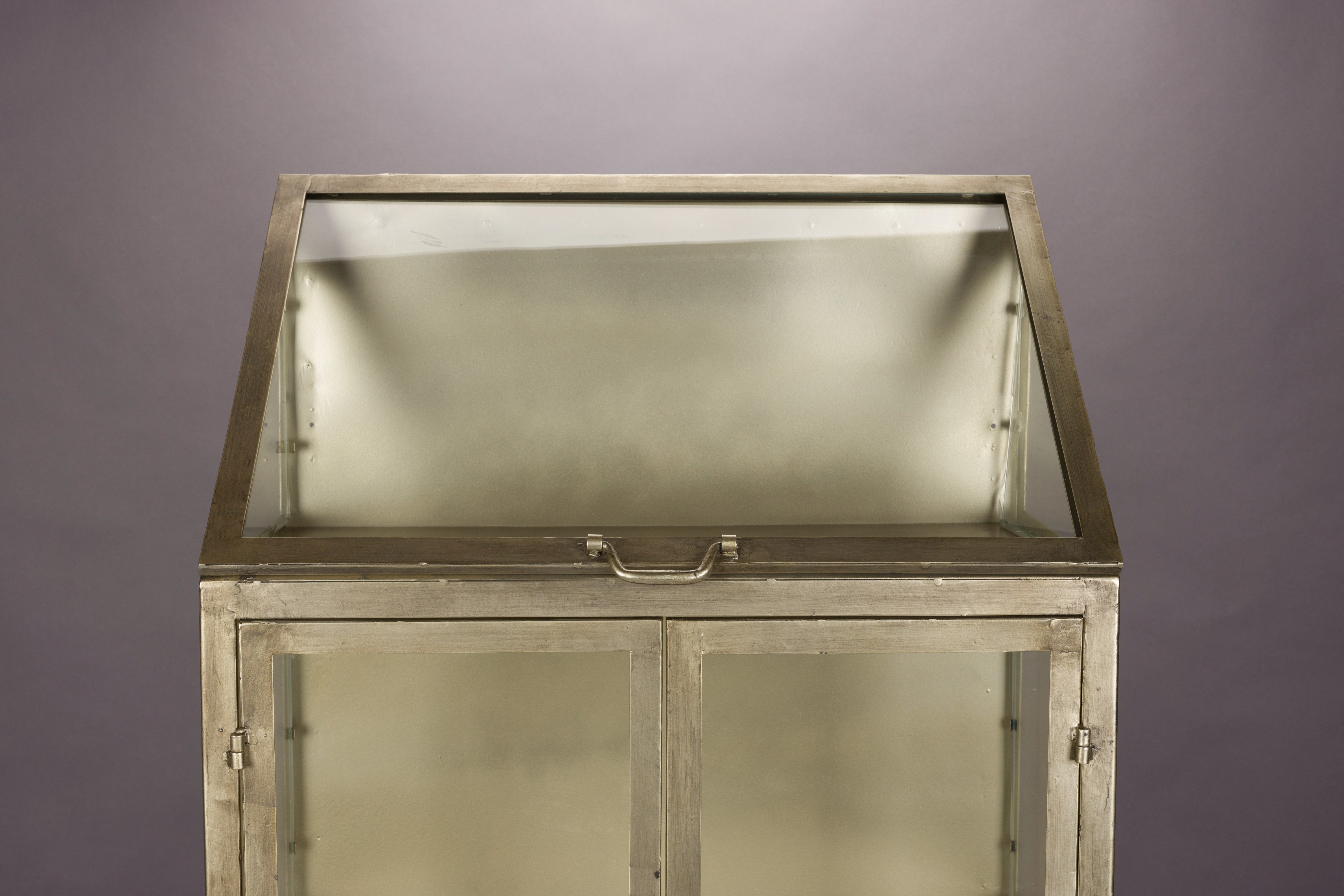 Industrielle Vitrine MONVISO antikgold