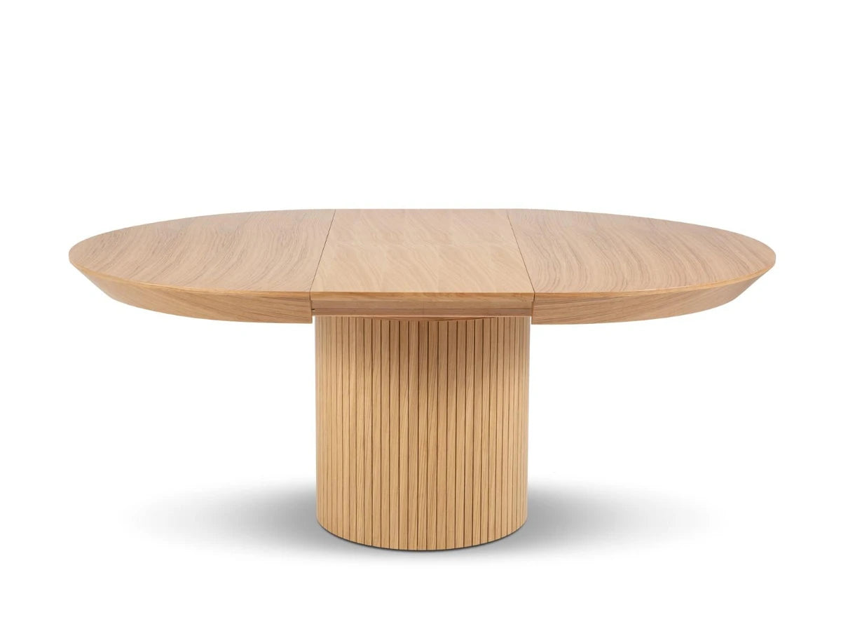 Stół okrągły rozkładany NICOLE drewno dębowe