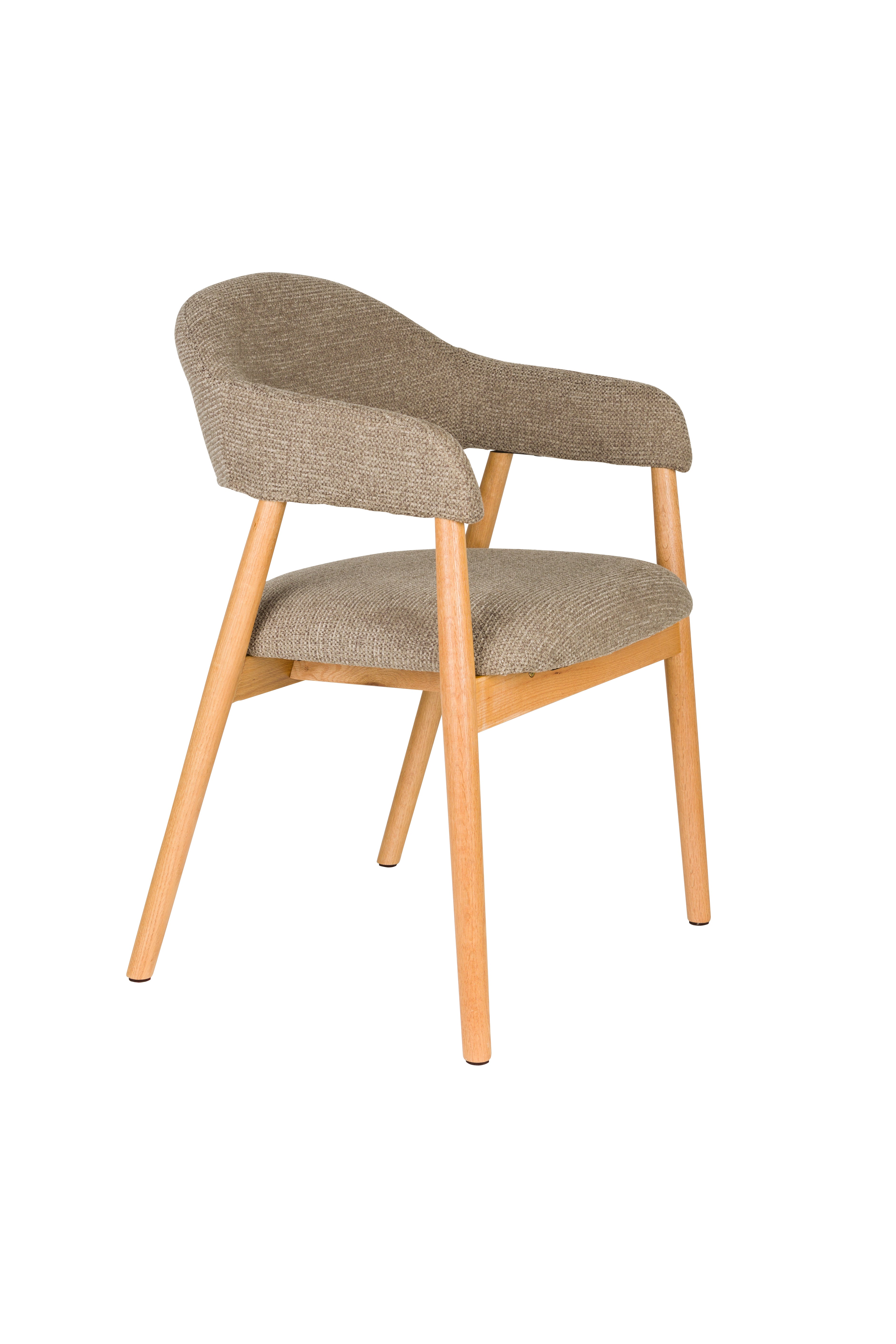 Stuhl INDY braun mit Holzgestell