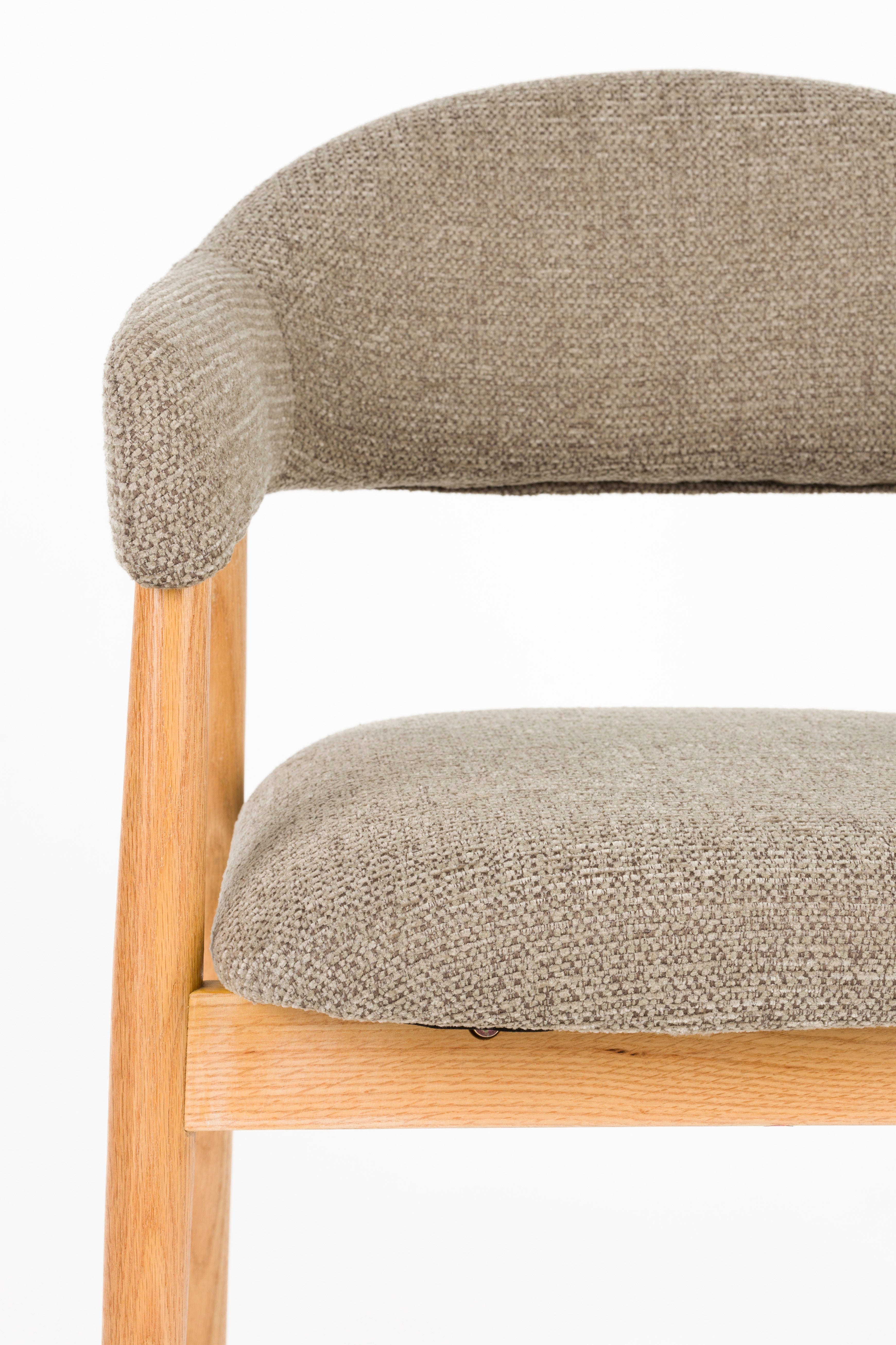 Stuhl INDY braun mit Holzgestell