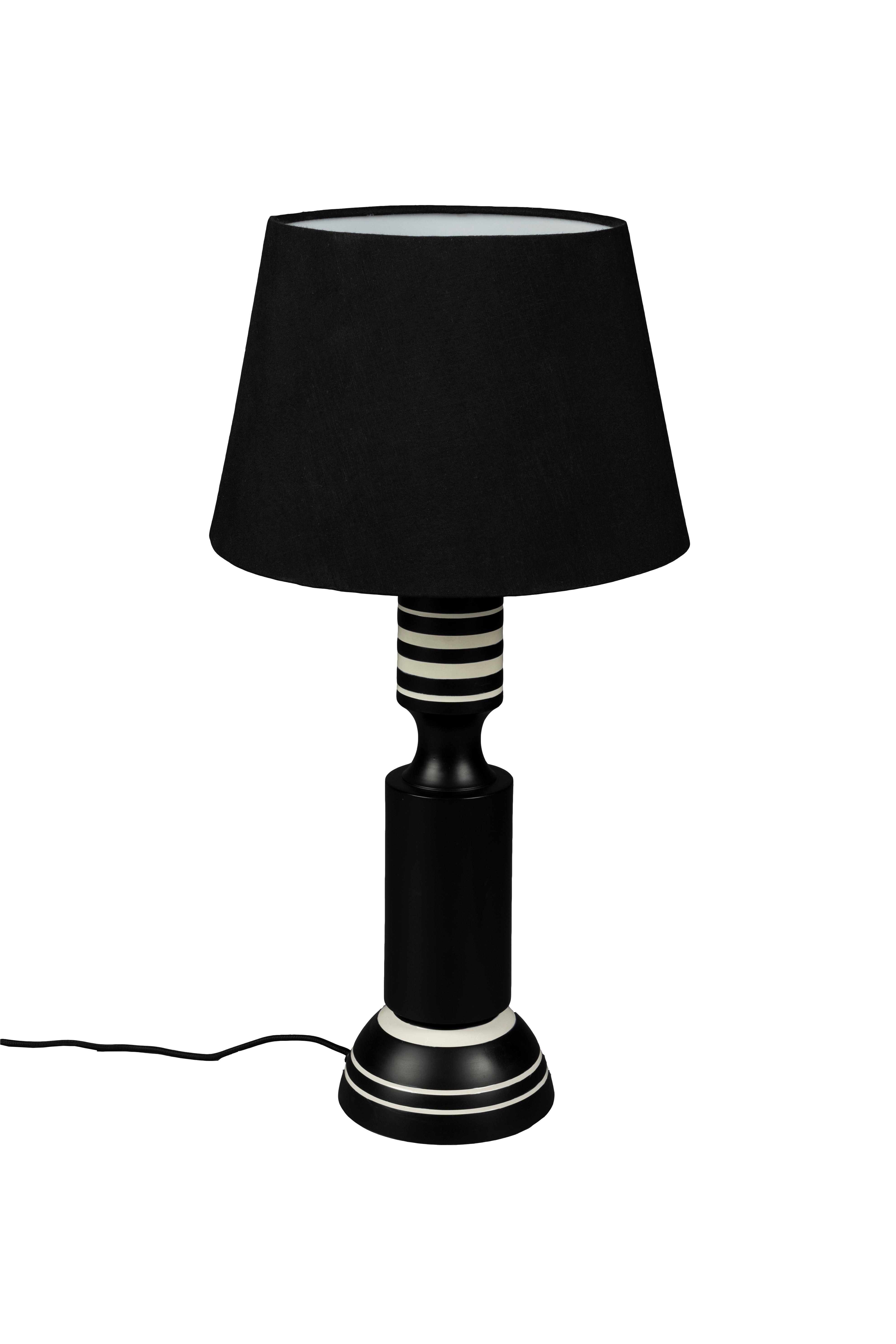 Tischlampe VIRGIL schwarz mit weißer Ausführung