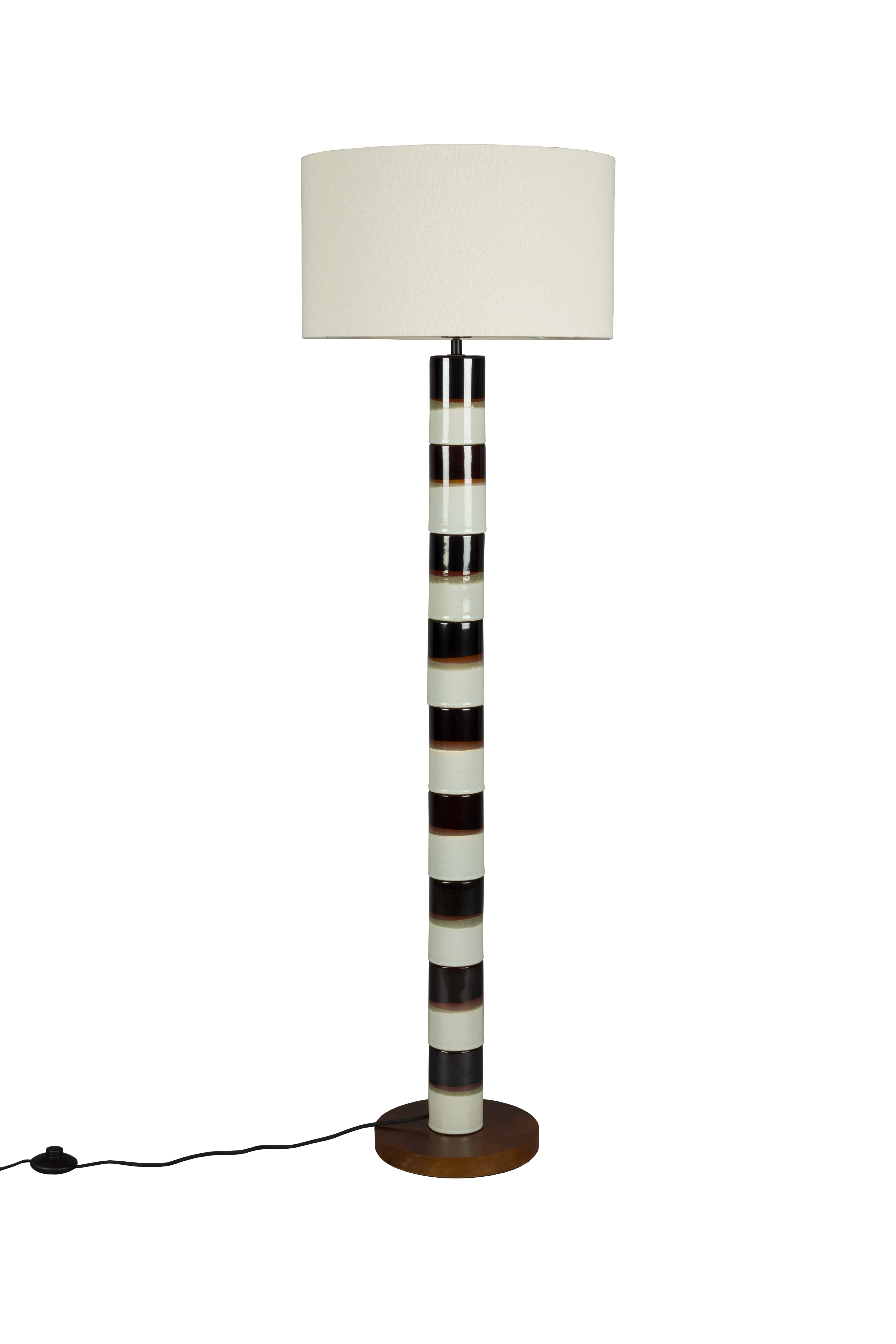 Lampe VERTIGO weiß mit Schwarz