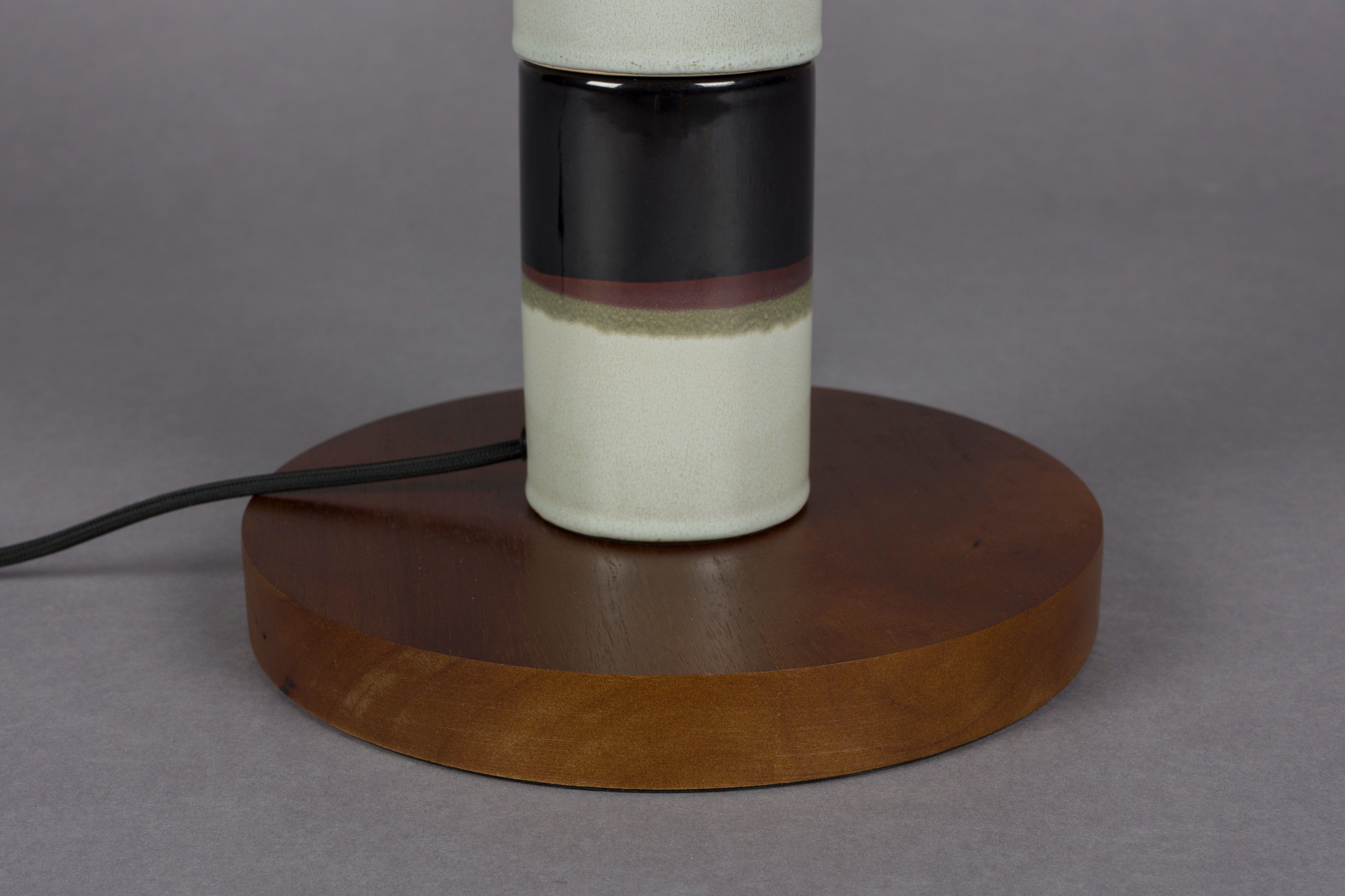 Lampe VERTIGO weiß mit Schwarz