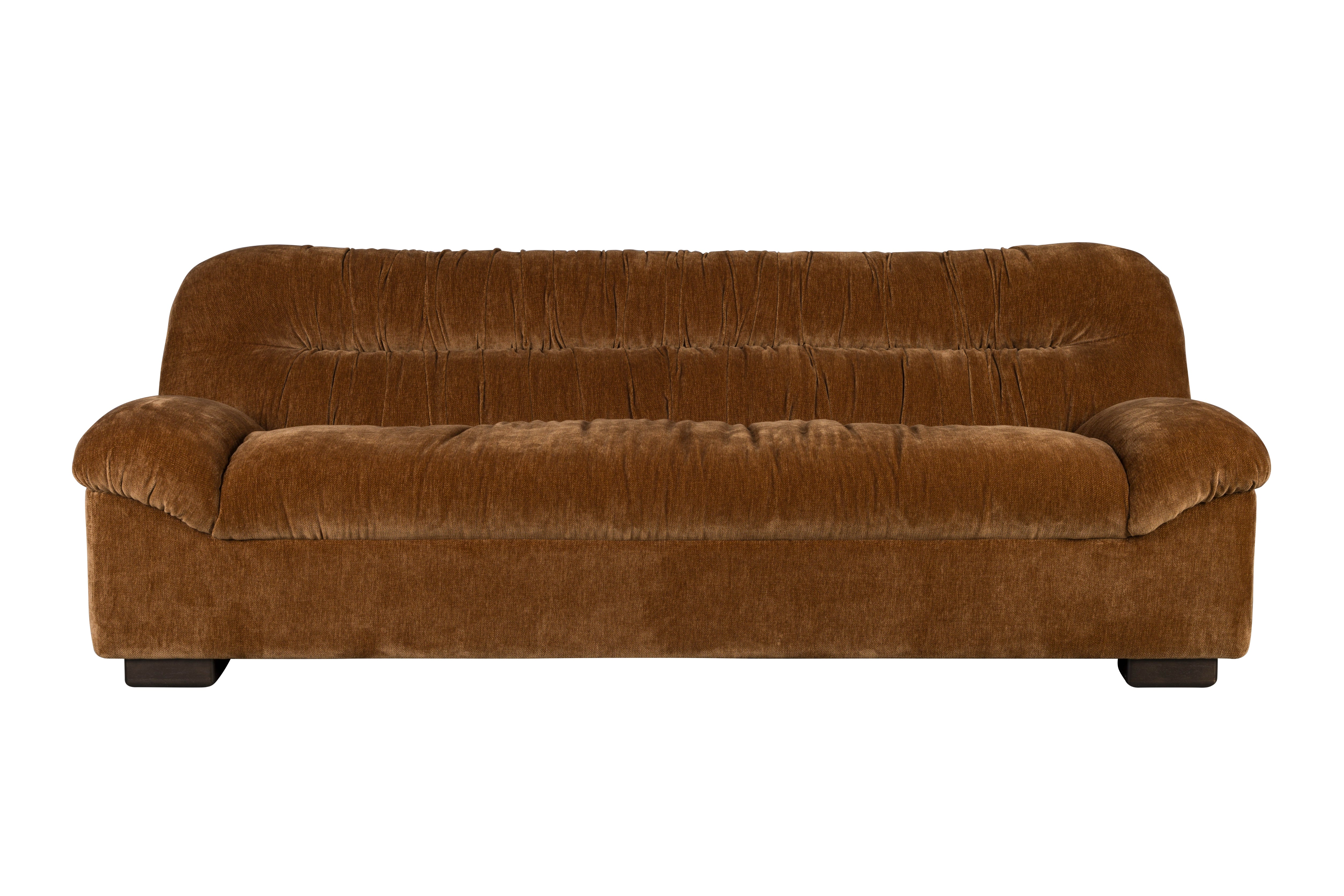 Sofa DOUGLAS cognac Samt