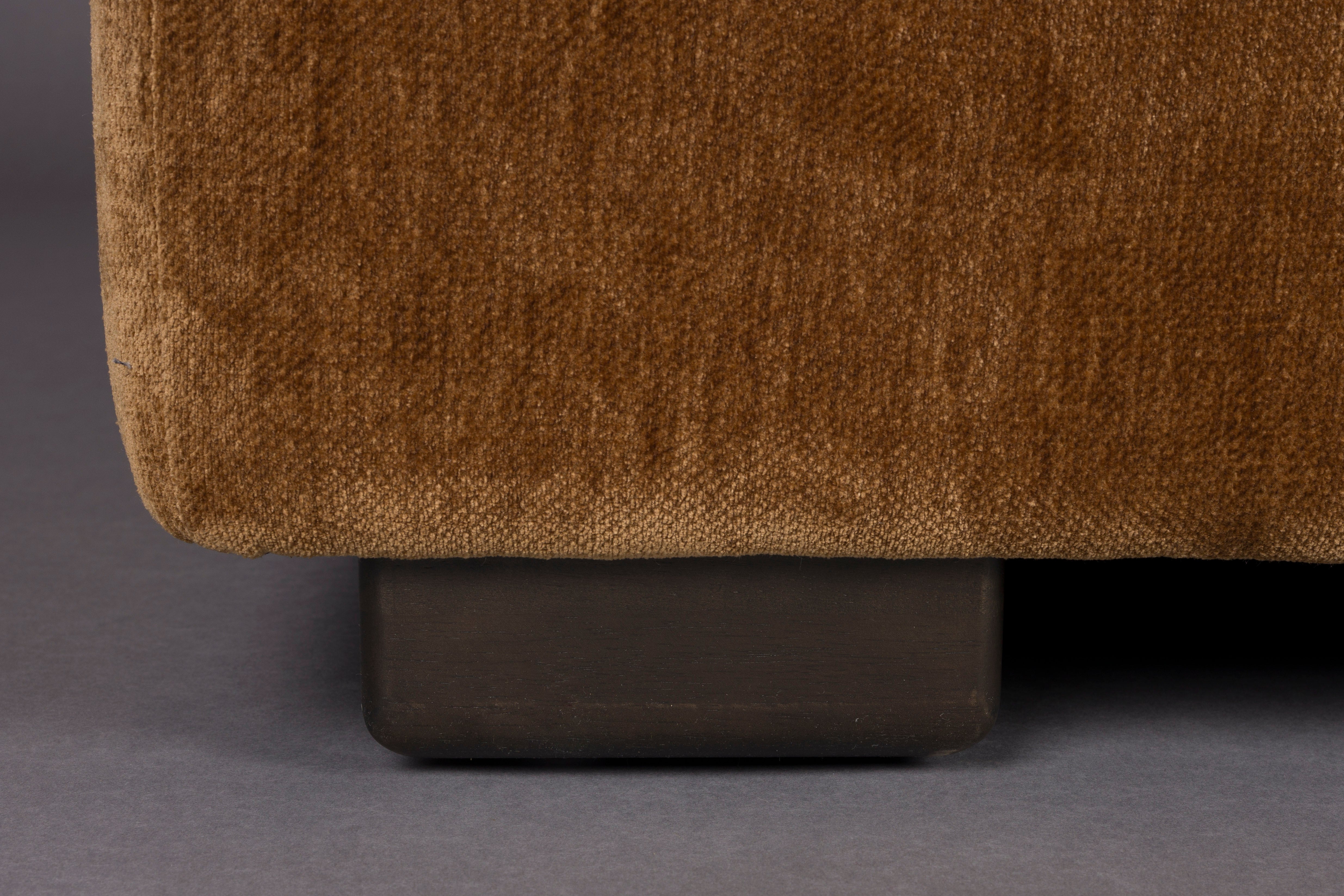 Sofa DOUGLAS cognac Samt
